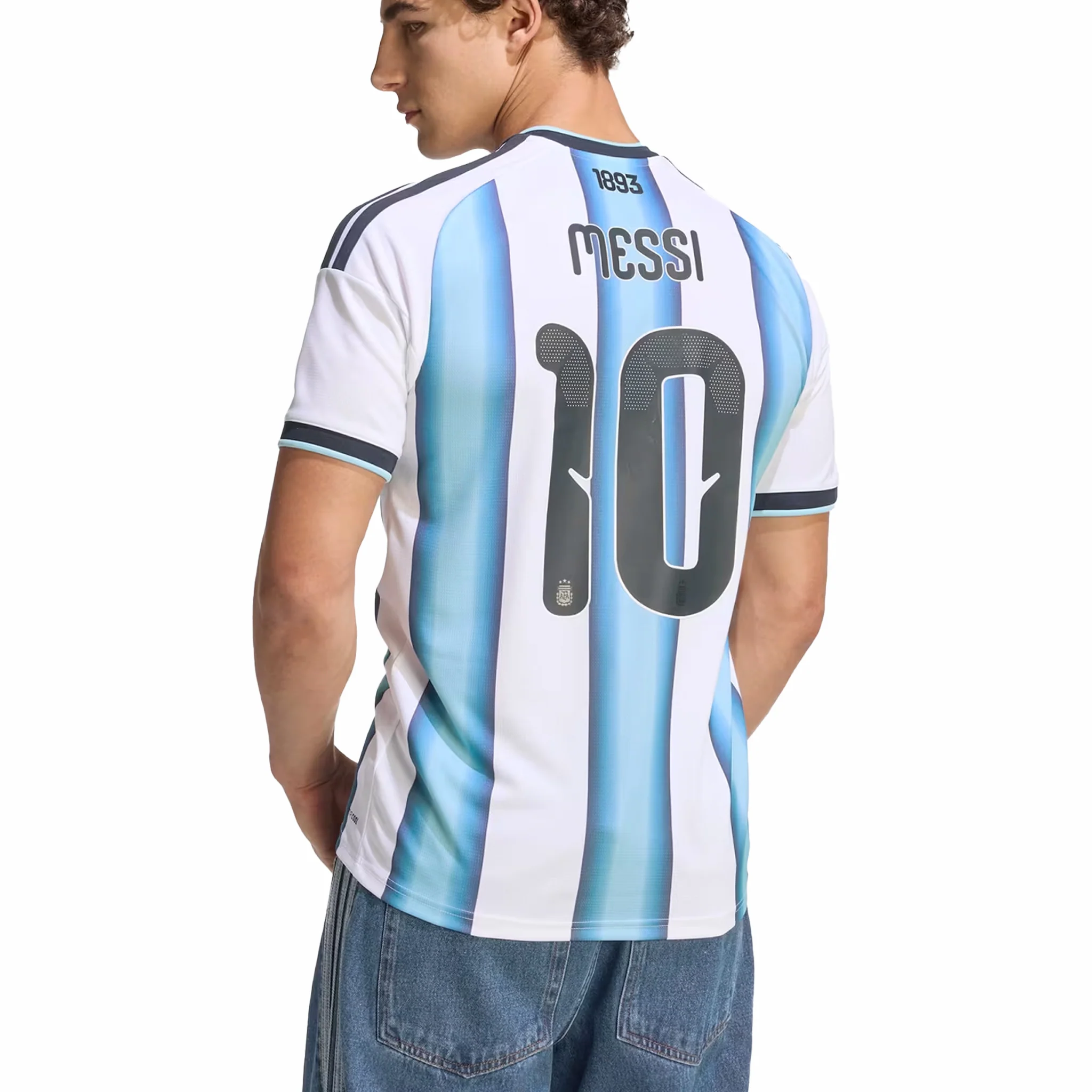 Adidas Argentina 26 Home Messi Jersey (White/Icey Blue/Light Blue - Image 4