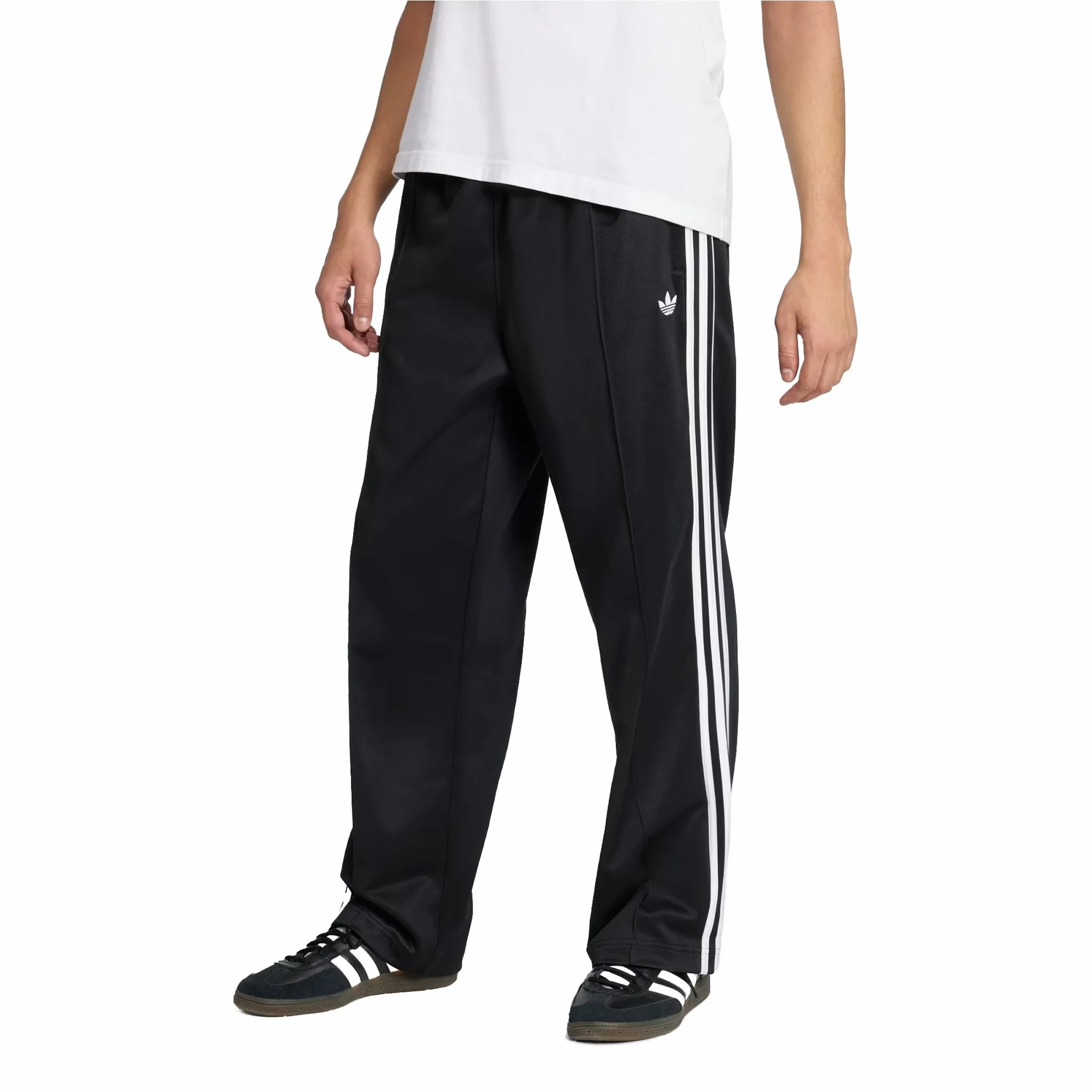 Adidas Men's Baggy Track Pants (Black/White) - Image 2