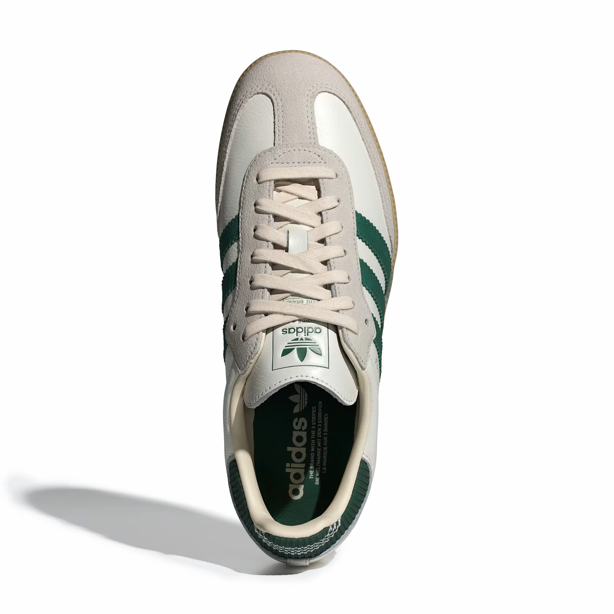 Adidas Men's Samba OG (Cloud White/Collegiate Green/Gum) - Image 2