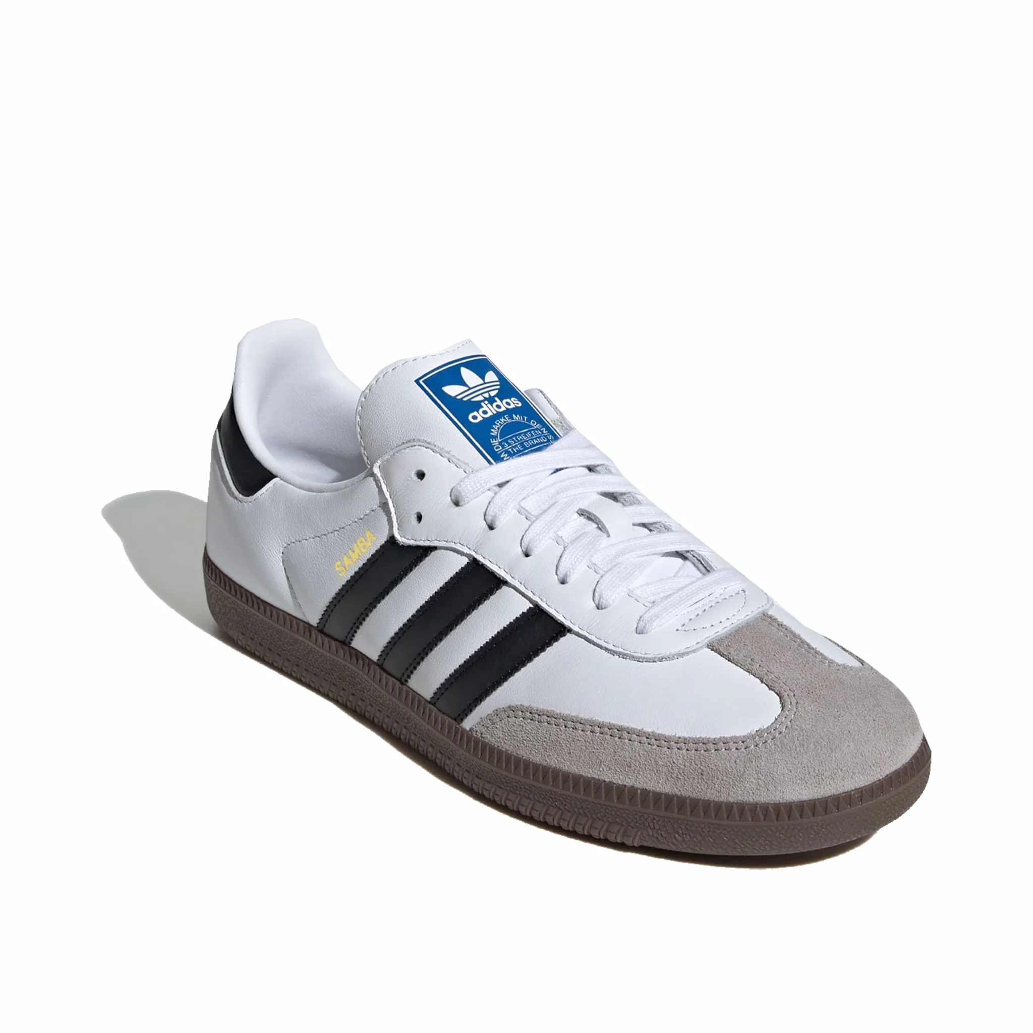 Adidas Men's Samba OG (Cloud White/Core Black/Gum) B75806 - Image 2