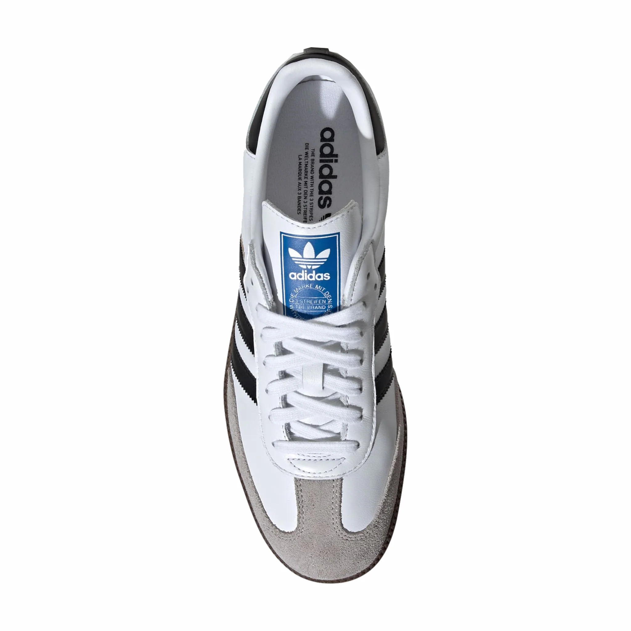 Adidas Men's Samba OG (Cloud White/Core Black/Gum) B75806 - Image 3