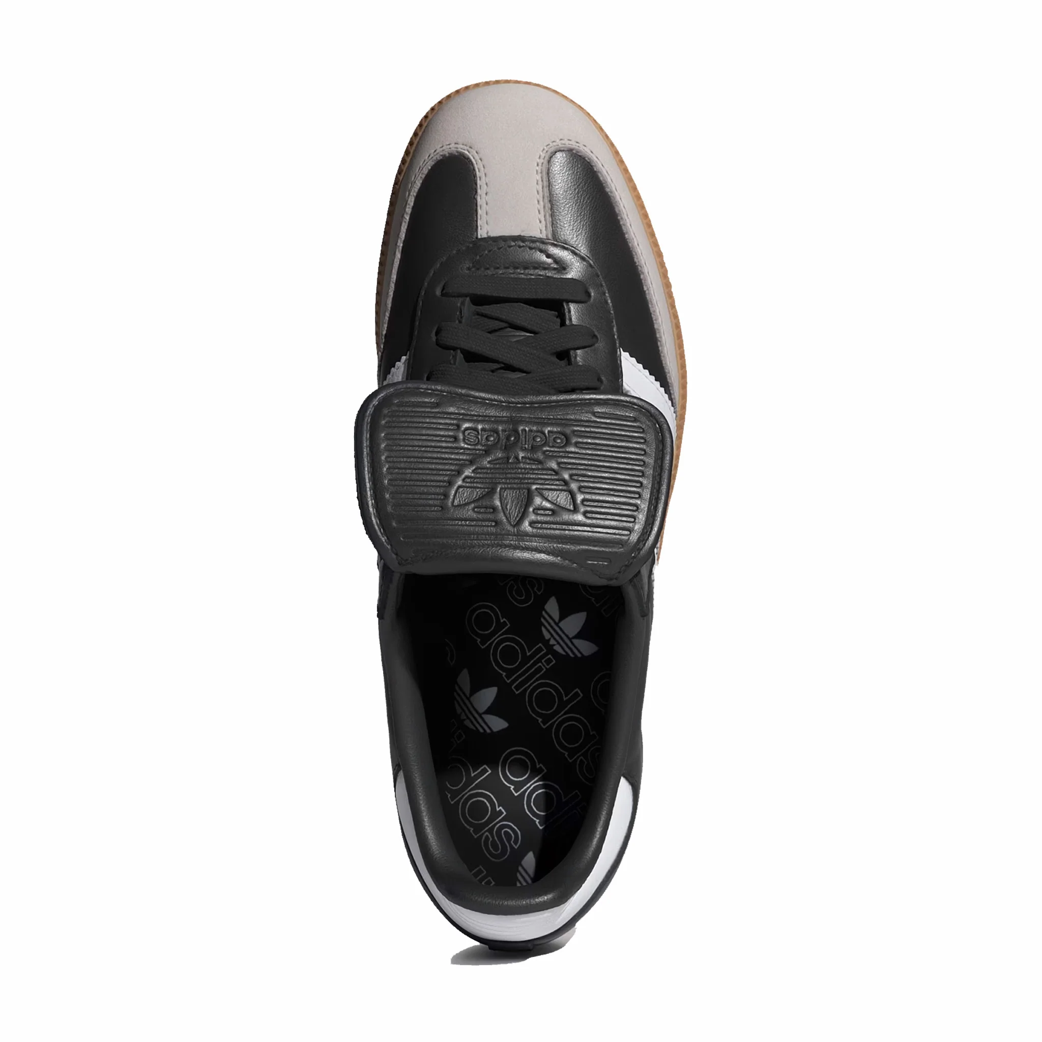 Adidas Women's Samba Long Tongue Shoes (Core Black/Cloud White/Gold Metallic) - Image 4