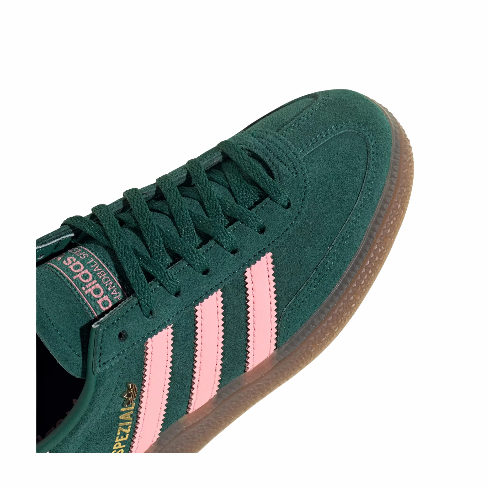 Adidas Women's Handball Spezial (Collegiate Green/Pink Spark/Gold Metallic) - Image 5
