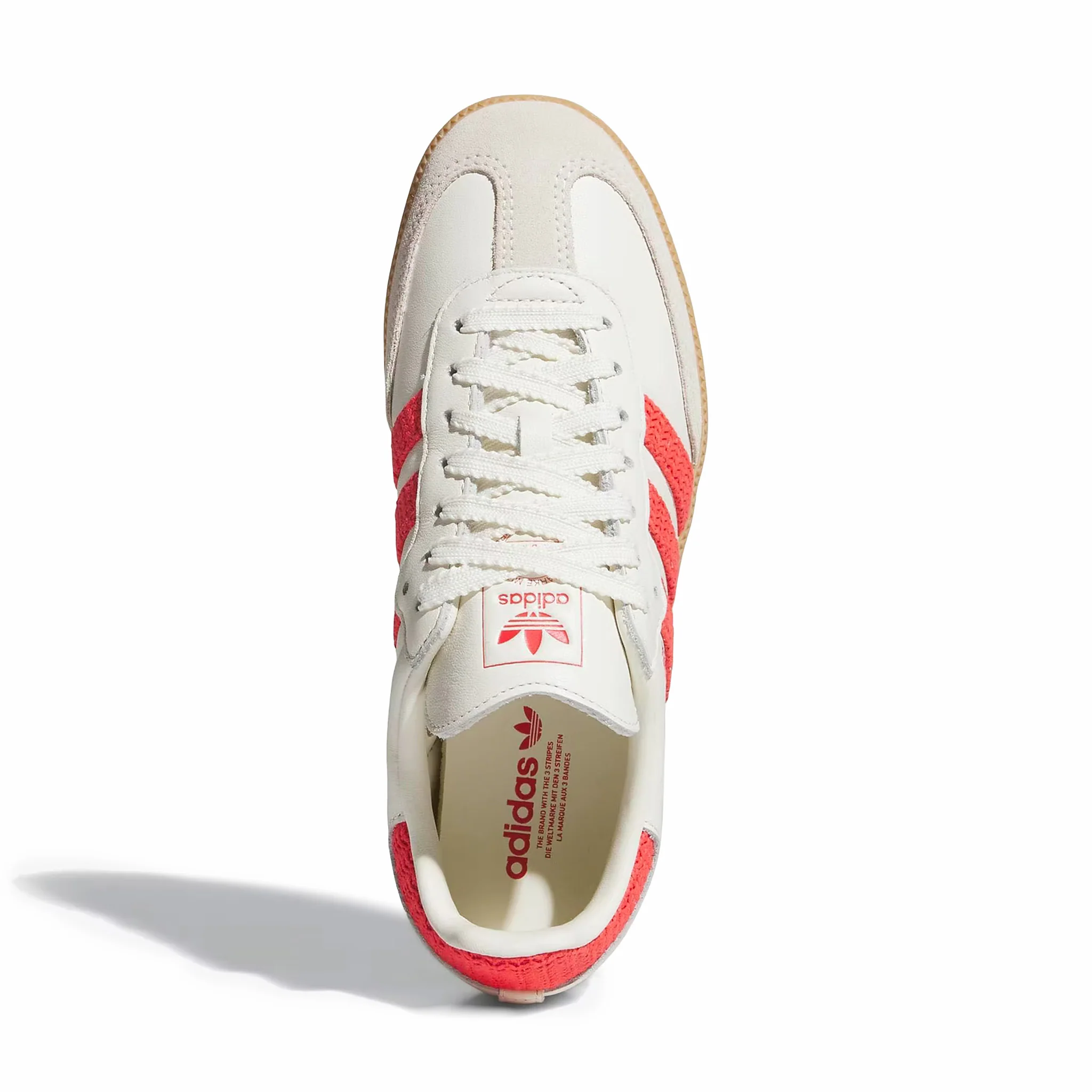 Adidas Women's Samba OG (Off White/Semi Lucid Red/Gum 3) - Image 2