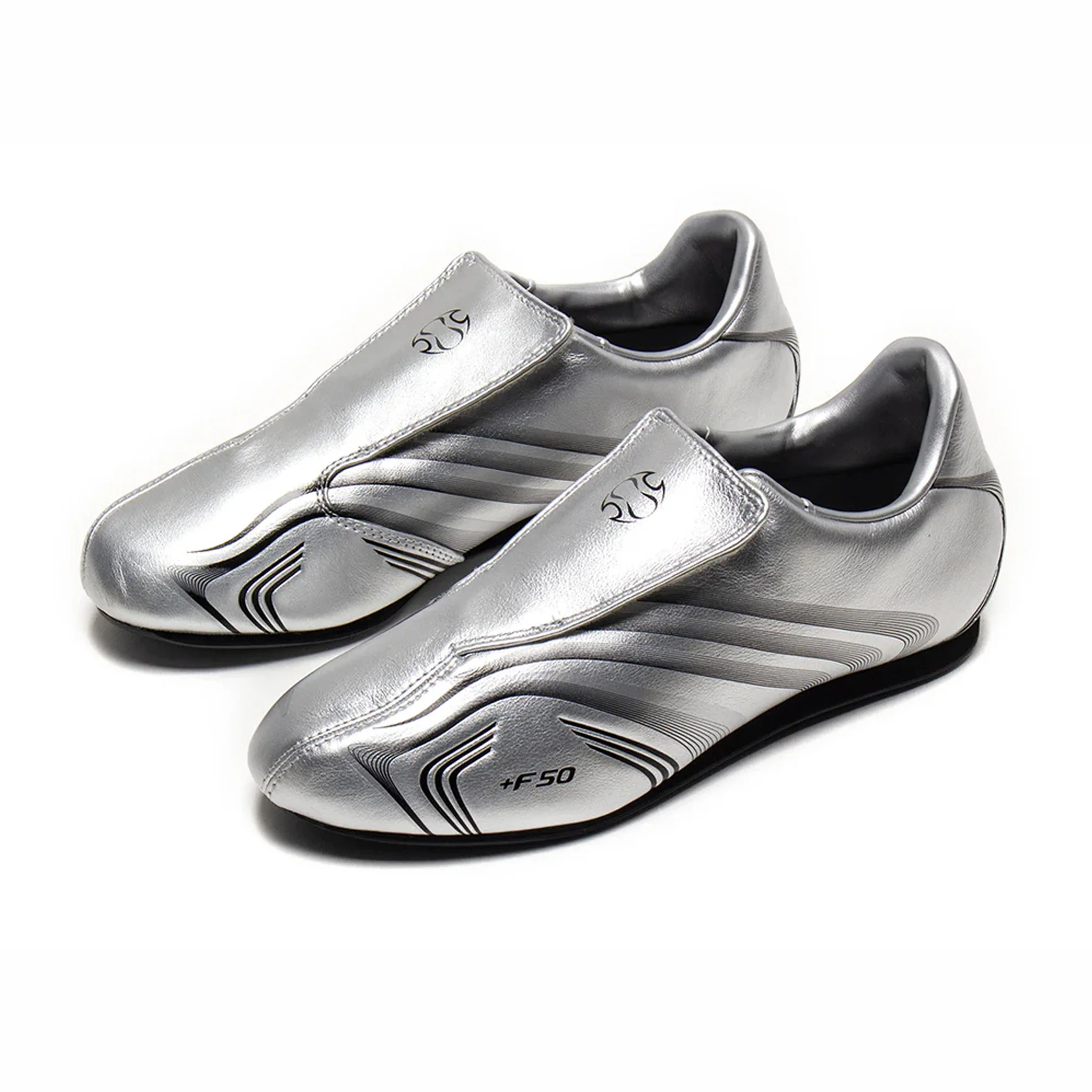 Adidas Women's Taekwondo F50 Shoes (Silver Metallic/Core Black) - Image 5