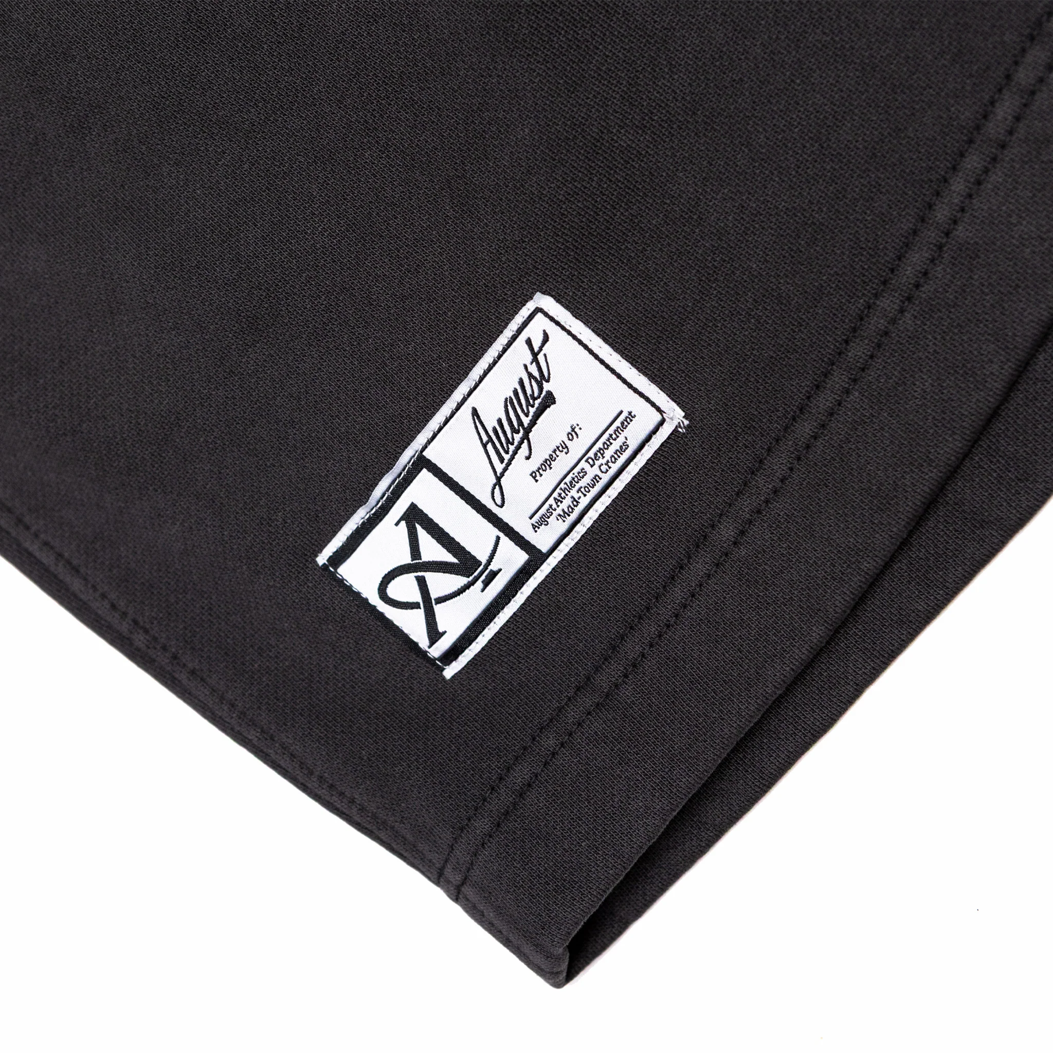 August "25 Cranes" Hometown Baseball Sweat Shorts (Vintage Black) - Image 3
