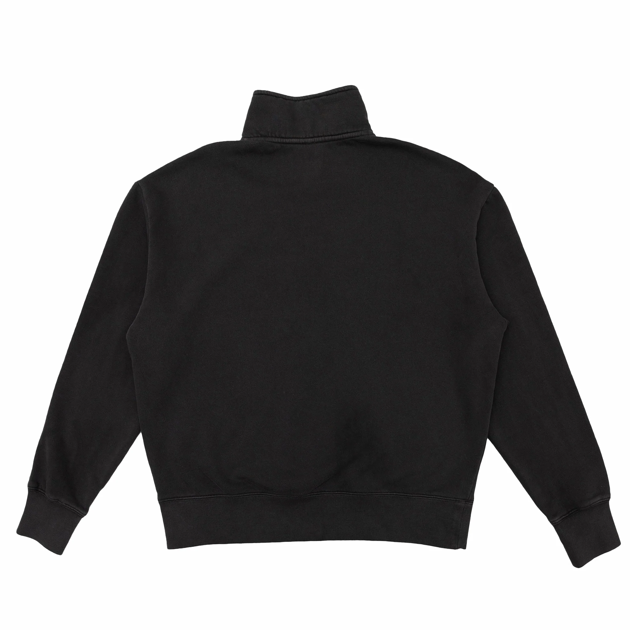 August 8 Year Anniversary "Caduceus Crest" 1/4 Zip Sweatshirt (Faded Black) - Image 2