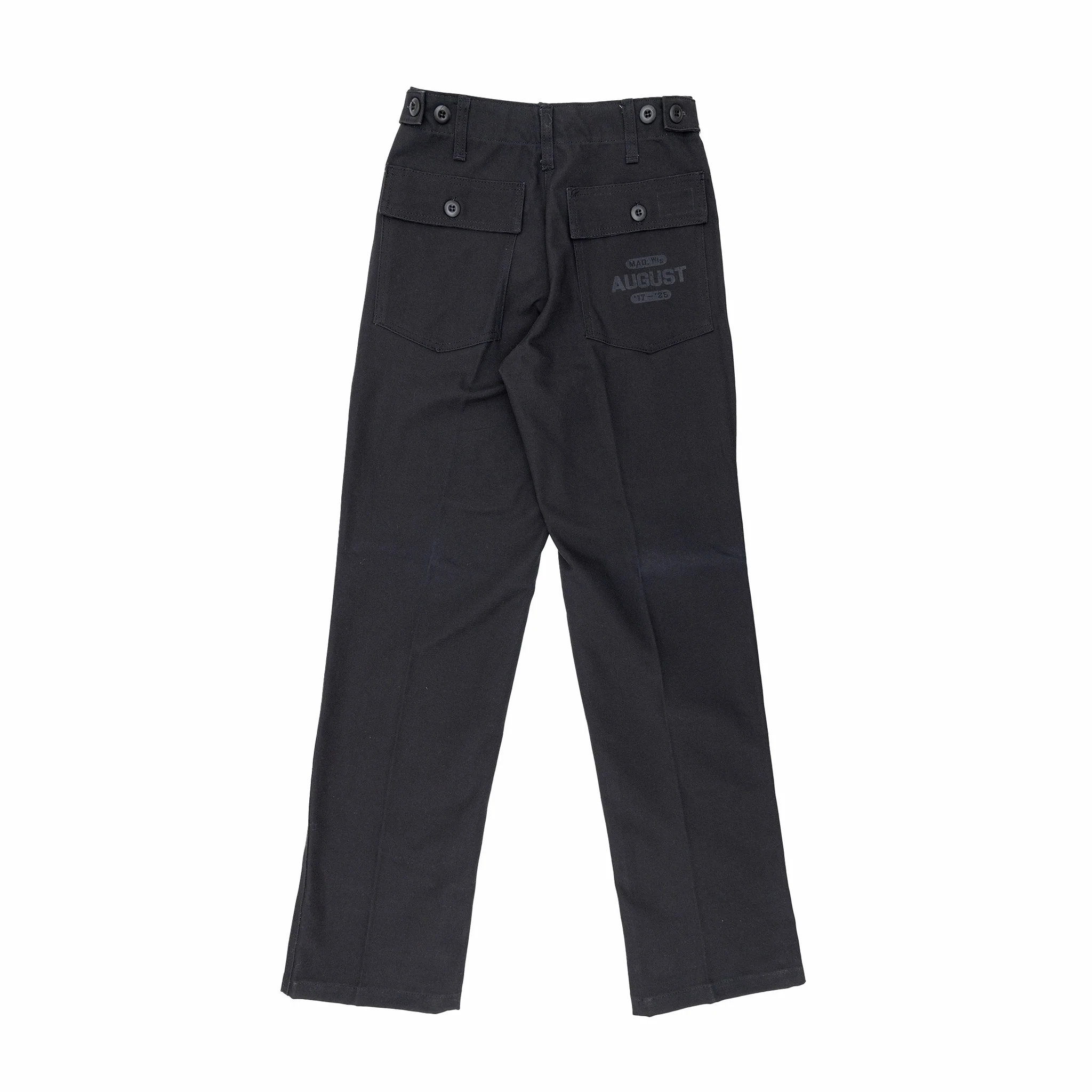 August x Stan Ray 8 Year Anniversary "Mercurial" Camp Trouser (Black) - Image 2