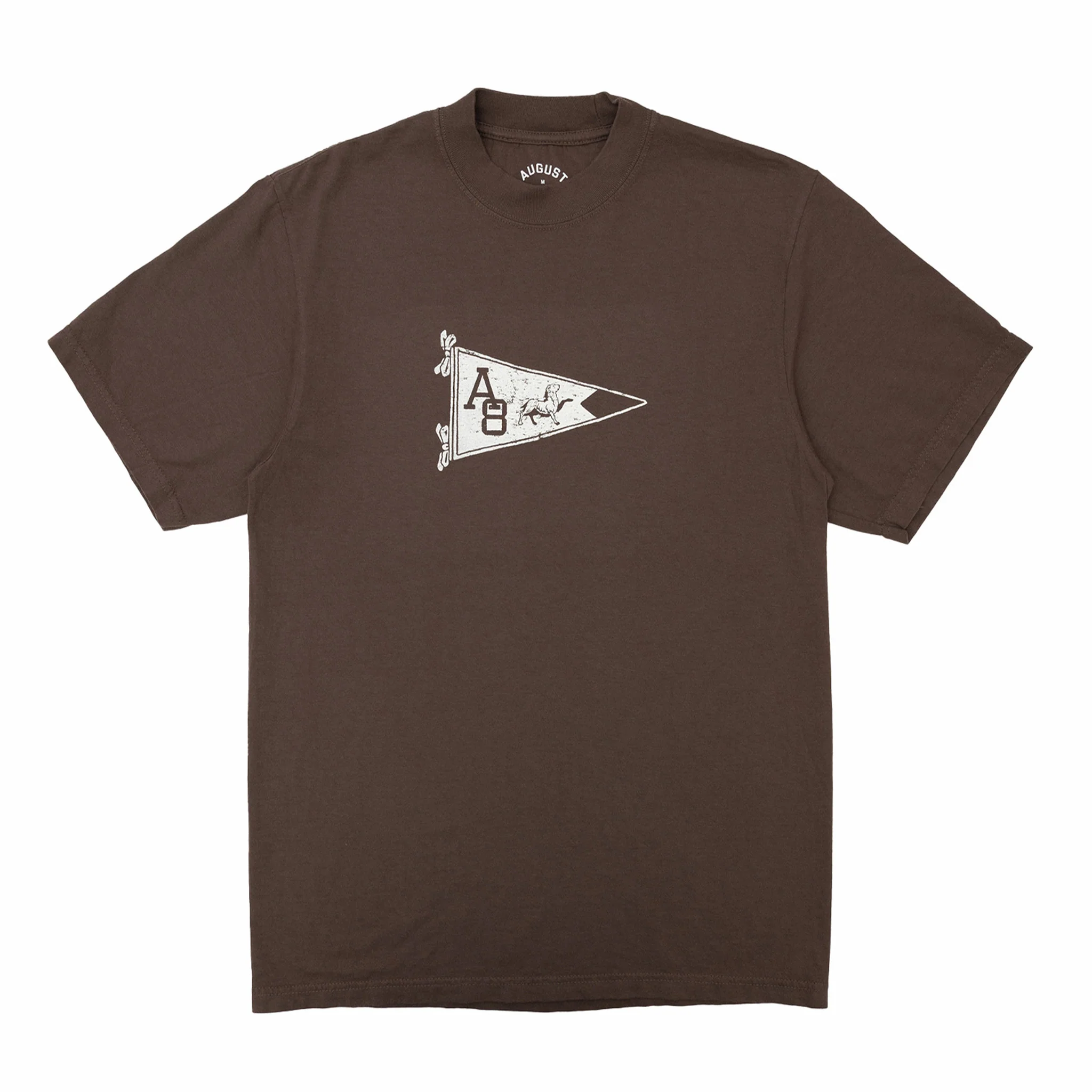 August 8 Year Anniversary "Ram Pennant" Heavyweight T-Shirt (Mocha)