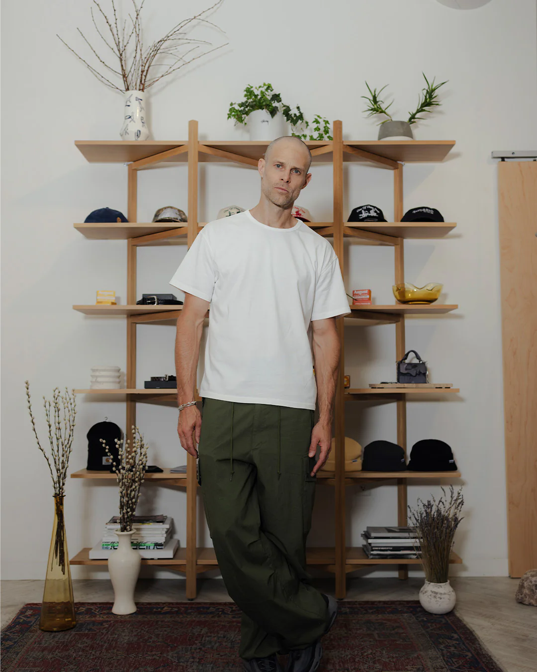 August "Basics" Cropped T-Shirt - 6.5oz 100% Cotton (Off White) - Image 5