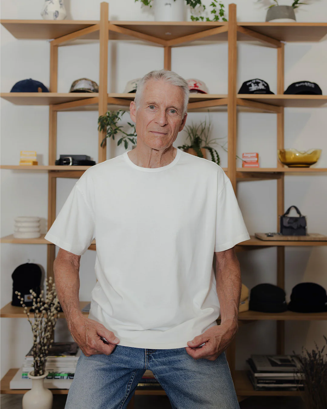 August "Basics" Cropped T-Shirt - 6.5oz 100% Cotton (Off White) - Image 6
