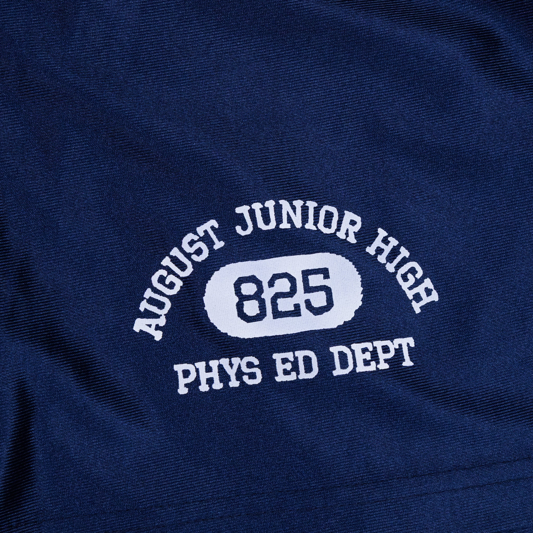 August "Father & Son" Phys. Ed. Dept. Retro Basketball Shorts (Navy/White) - Image 2