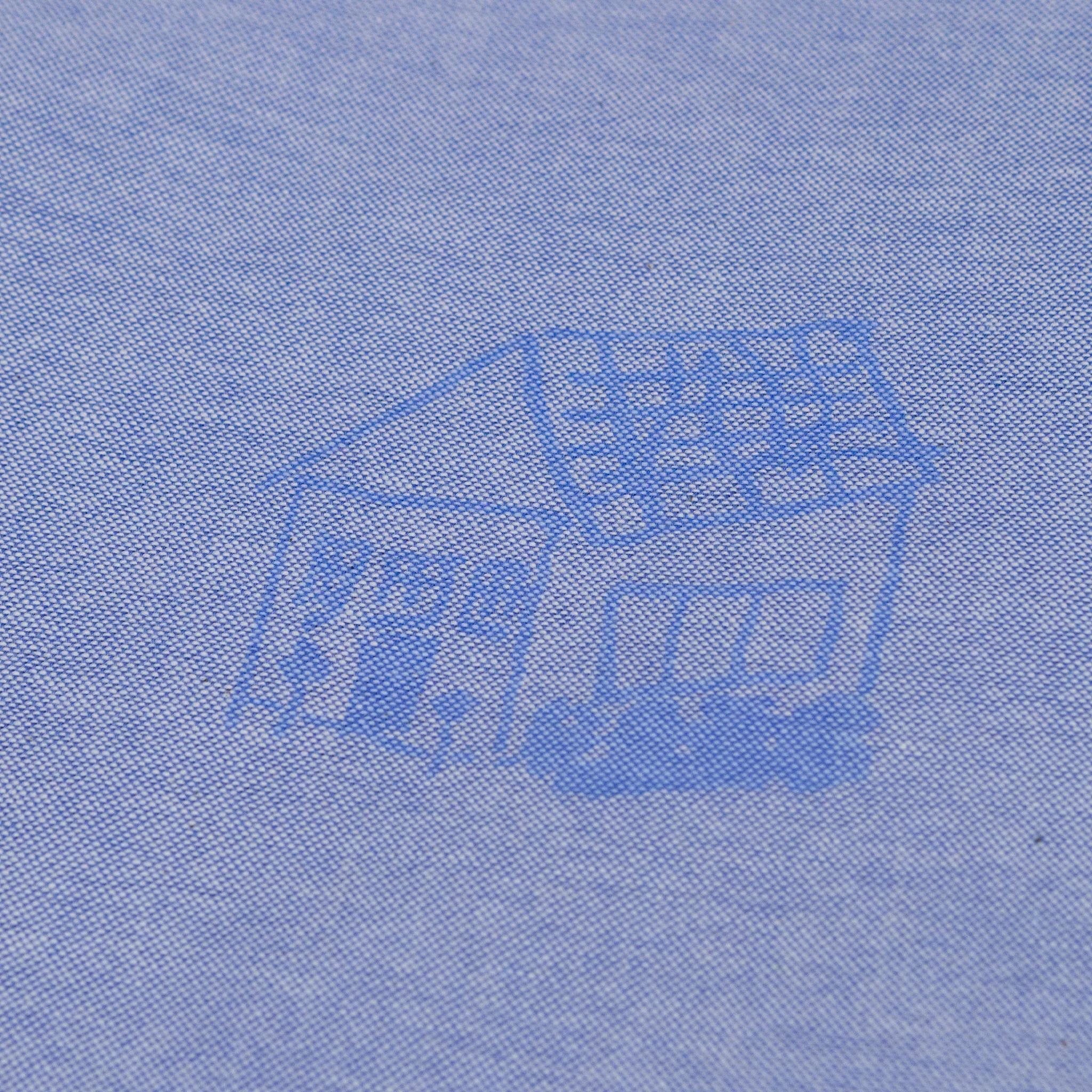August "Father & Son" Scribble Oxford Shirt (Blue) - Image 5