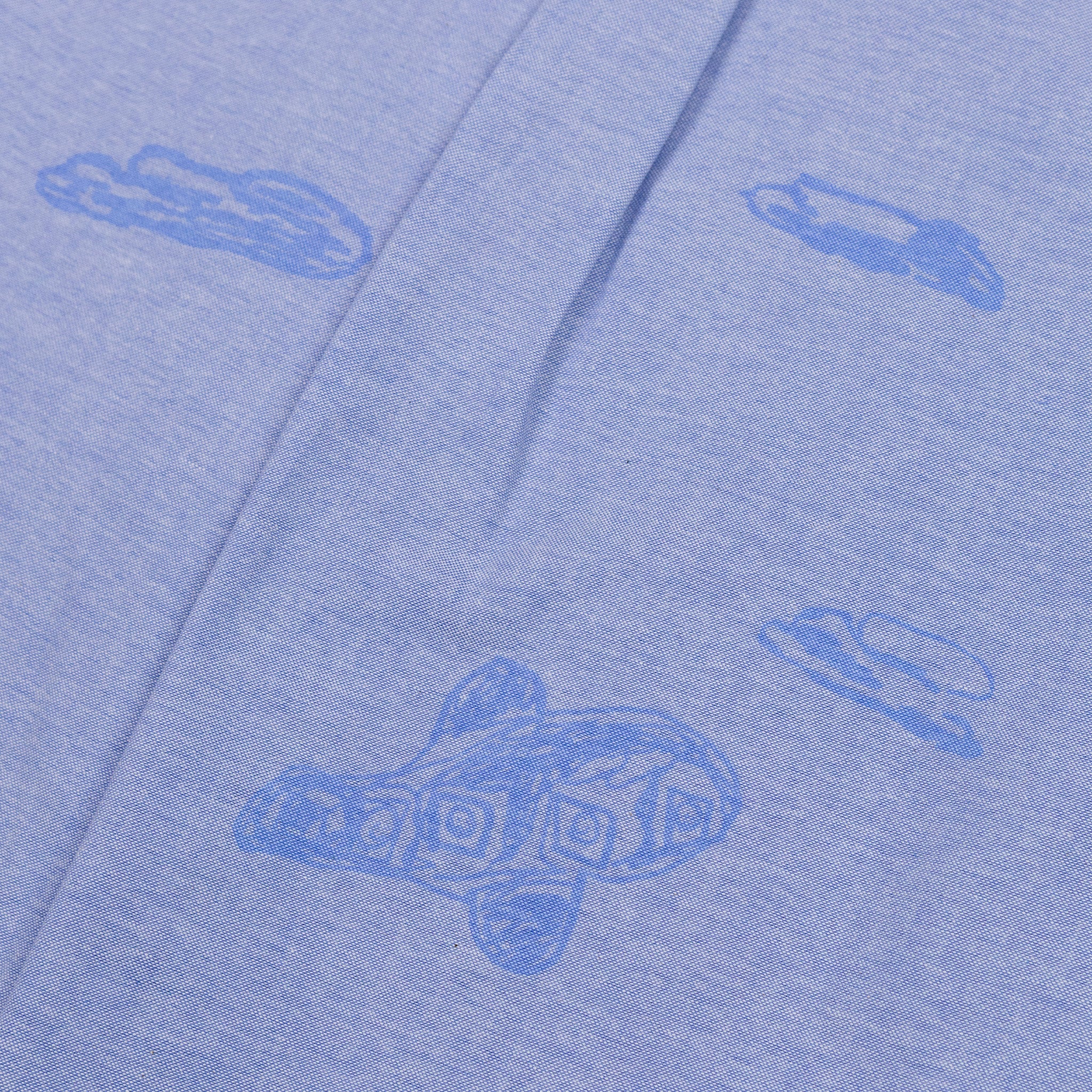 August "Father & Son" Scribble Oxford Shirt (Blue) - Image 8