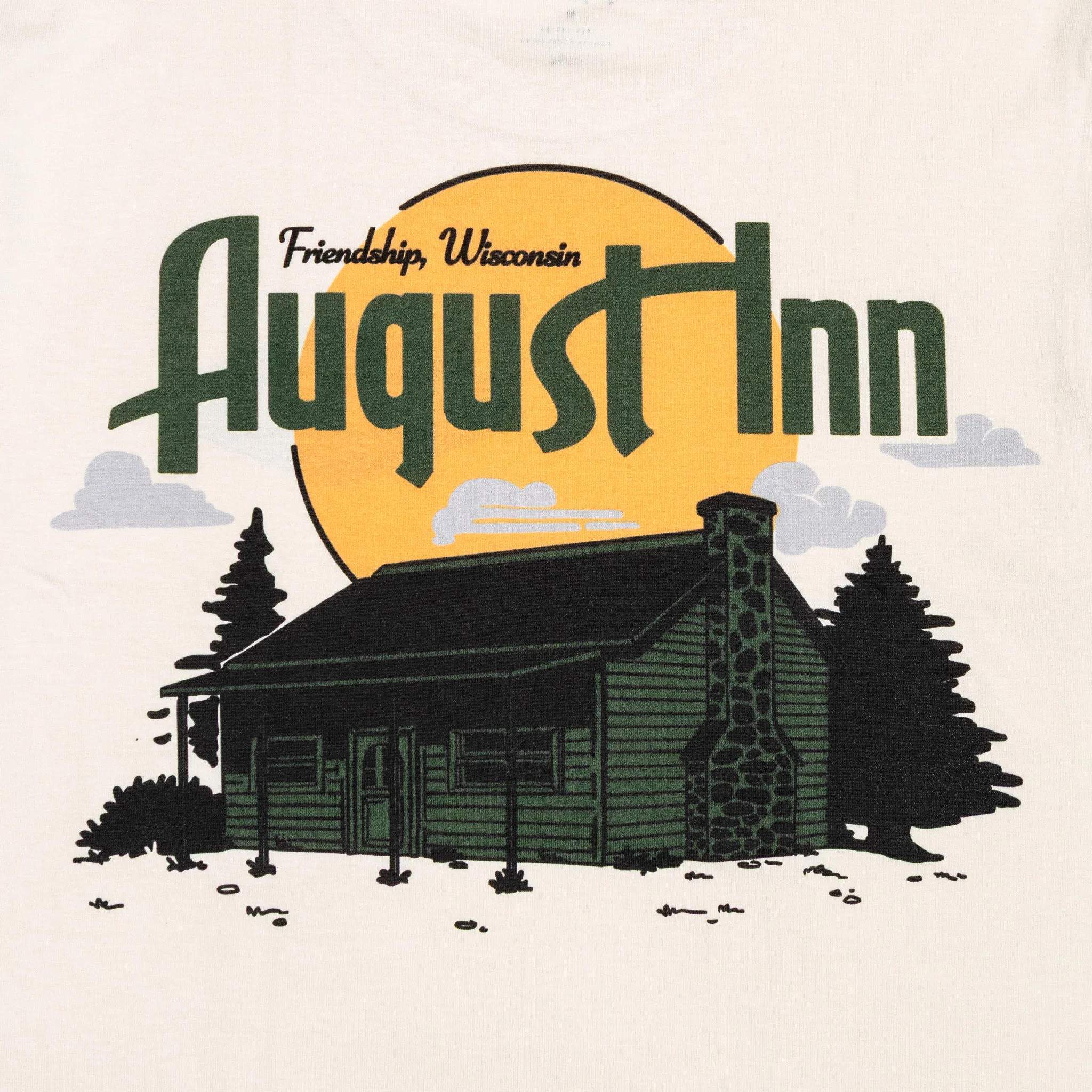 August Inn "Friendship" 5.3oz Midweight T-Shirt (Ecru) - Image 3