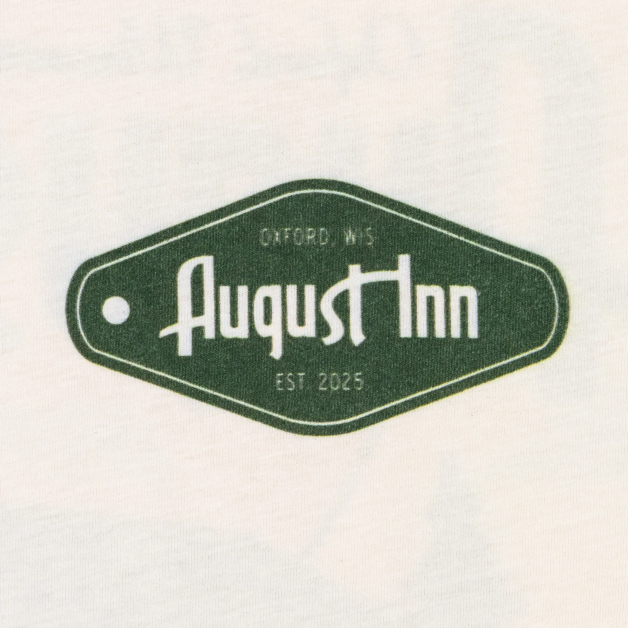 August Inn "Oxford" 5.3oz Midweight T-Shirt (Ecru) - Image 3