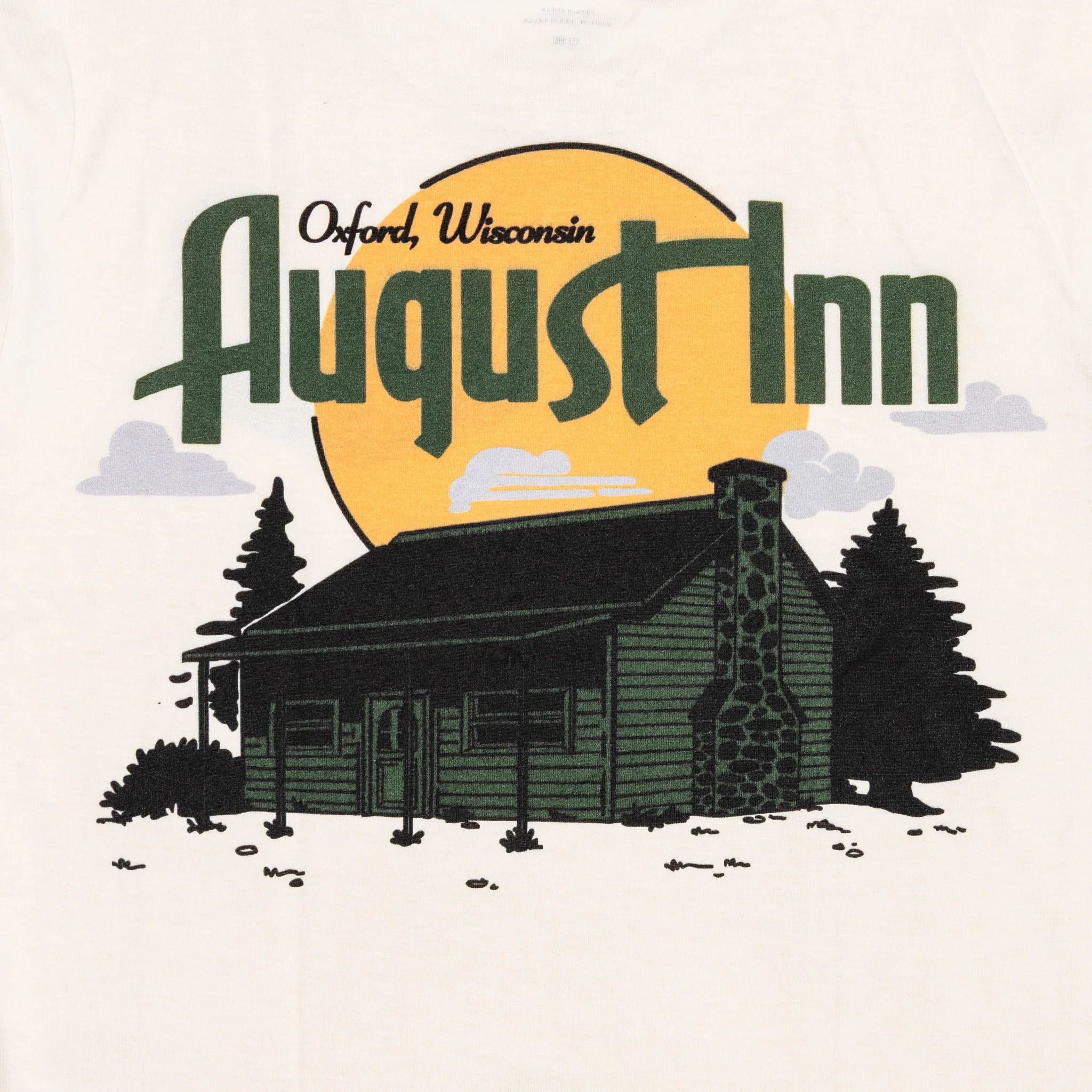 August Inn "Oxford" 5.3oz Midweight T-Shirt (Ecru) - Image 4