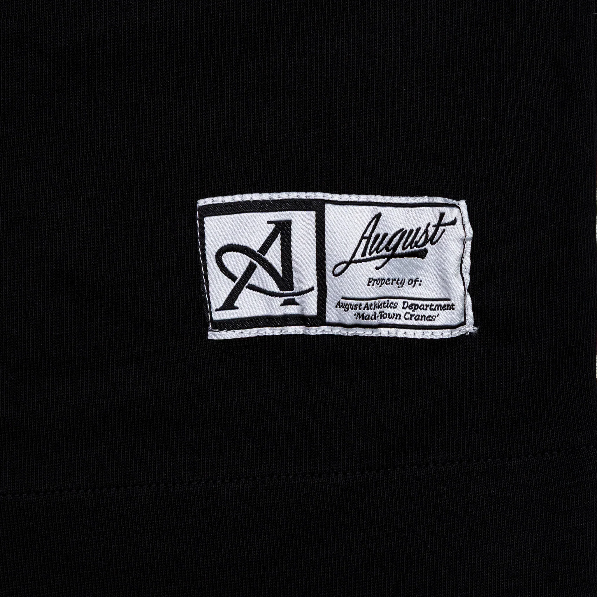 August "Mad-Town Cranes" Hometown Baseball Jersey (Black) - Image 3
