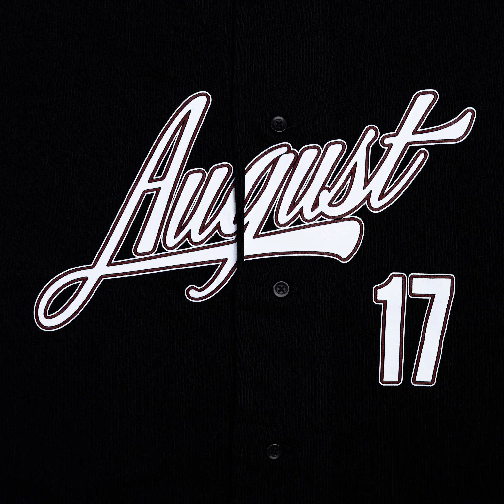 August "Mad-Town Cranes" Hometown Baseball Jersey (Black) - Image 4