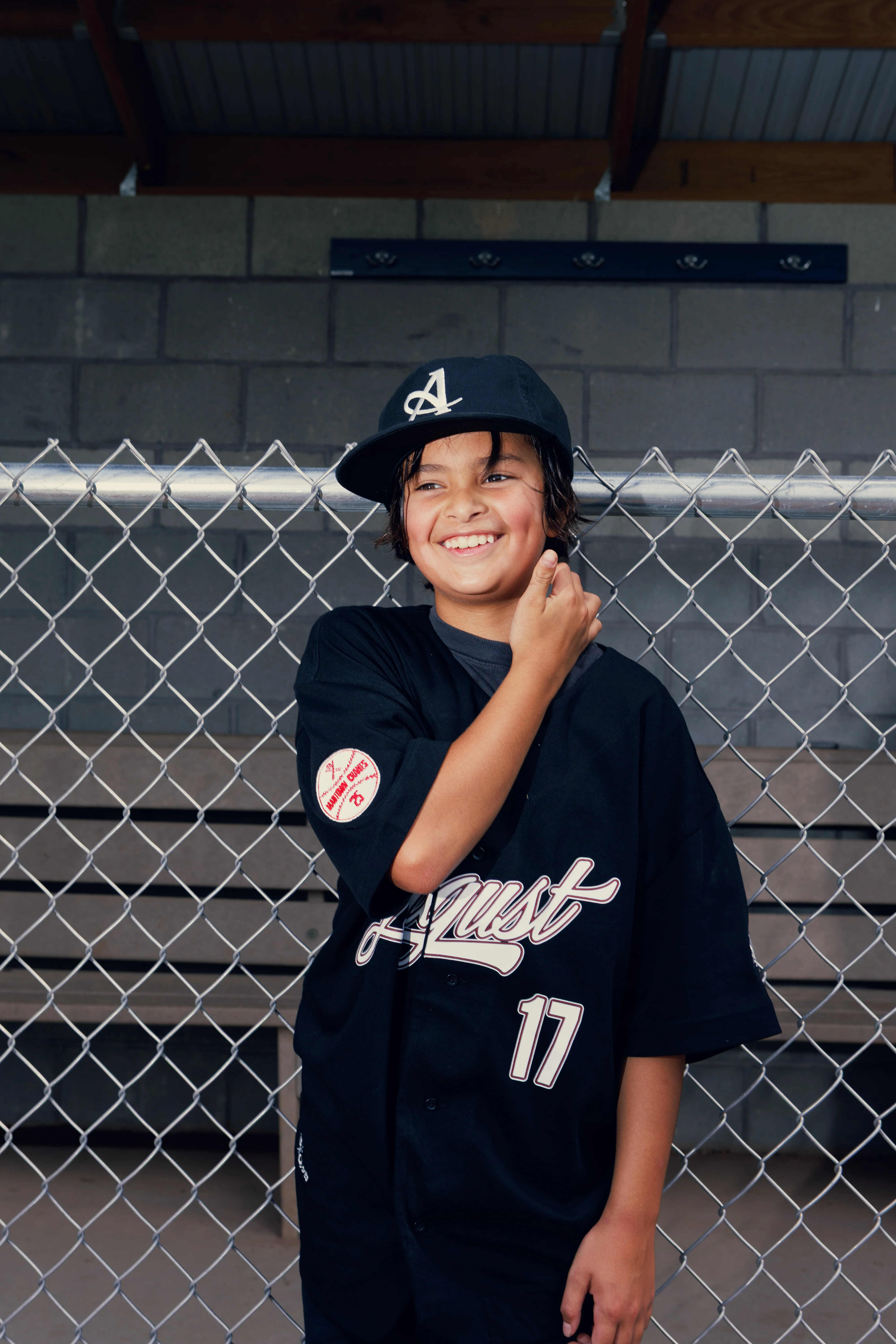August "Mad-Town Cranes" Hometown Baseball Jersey (Black) - Image 5