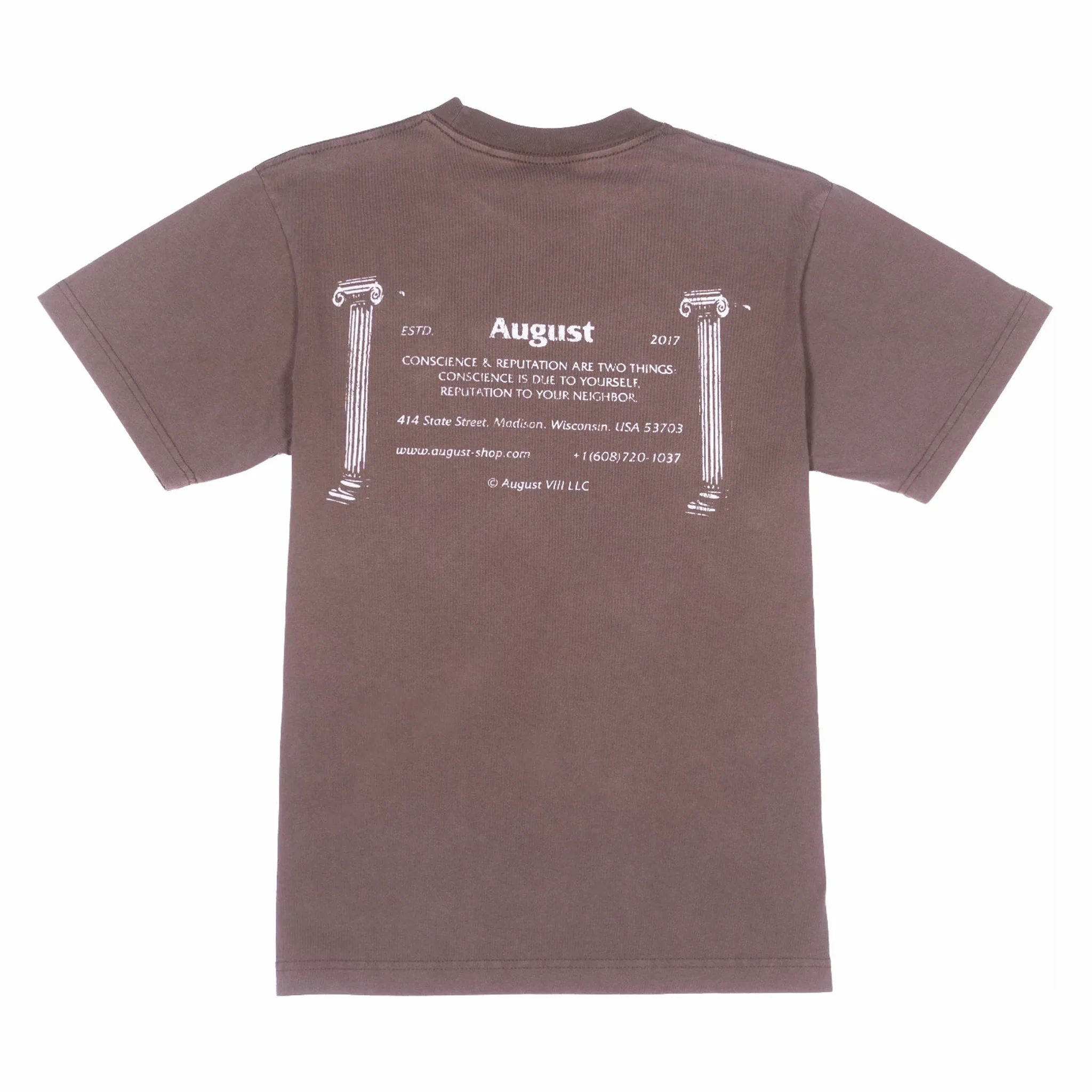 August "Shop Tee" 7.5oz Heavyweight T-Shirt (Cub) - Image 2