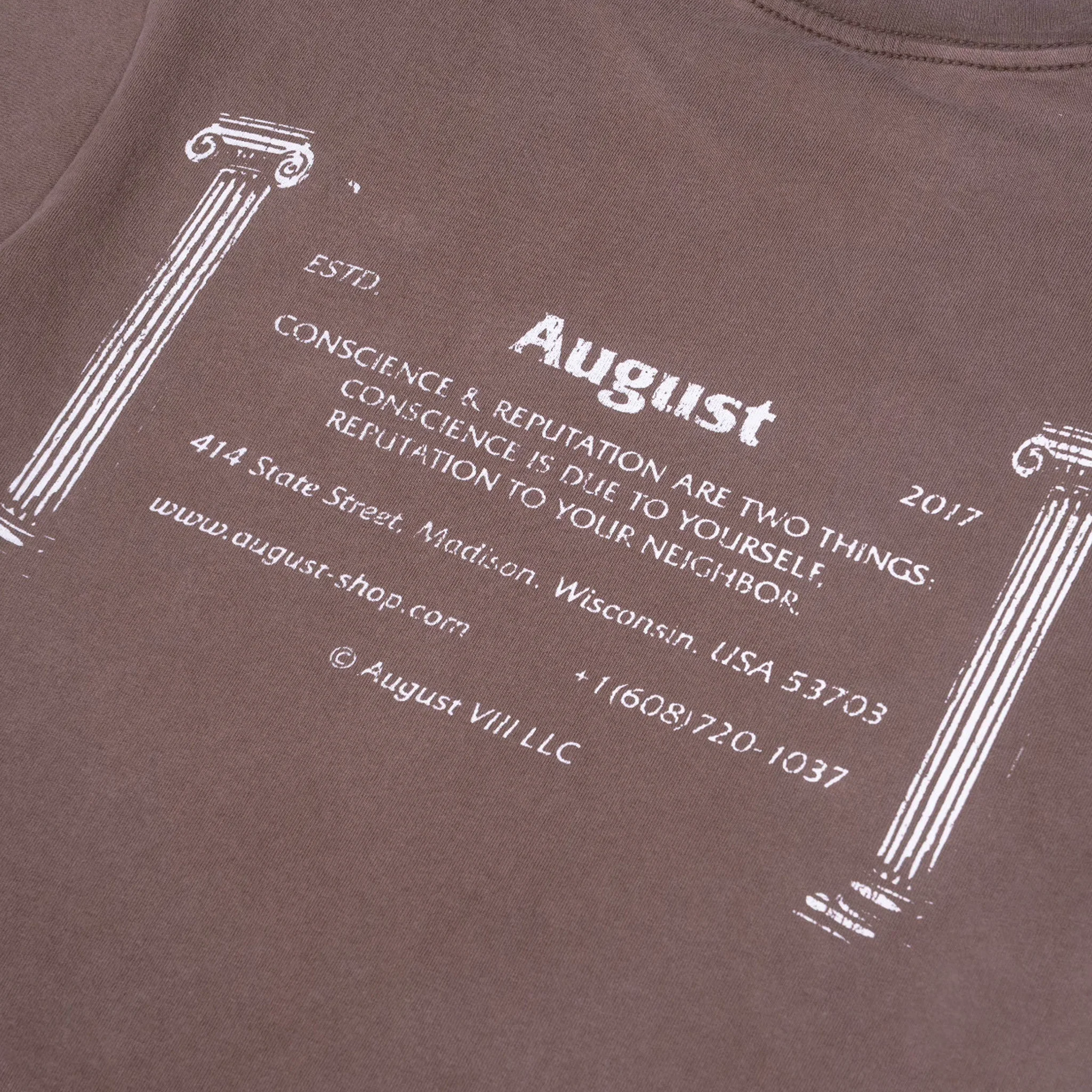August "Shop Tee" 7.5oz Heavyweight T-Shirt (Cub) - Image 4