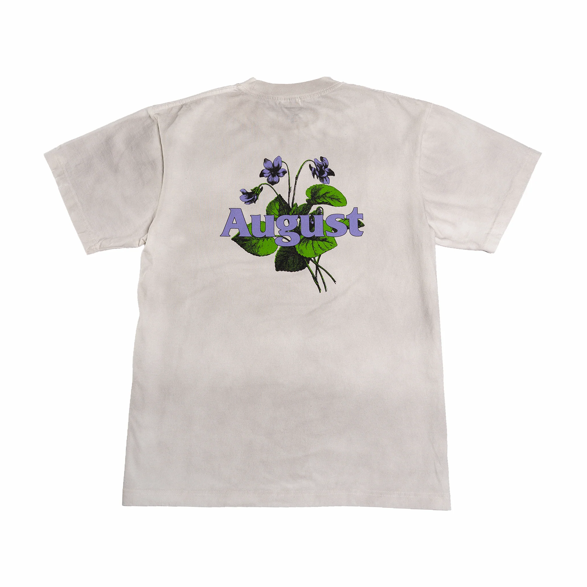 August "Violet" 7.5oz Heavyweight T-Shirt (Dirty White)