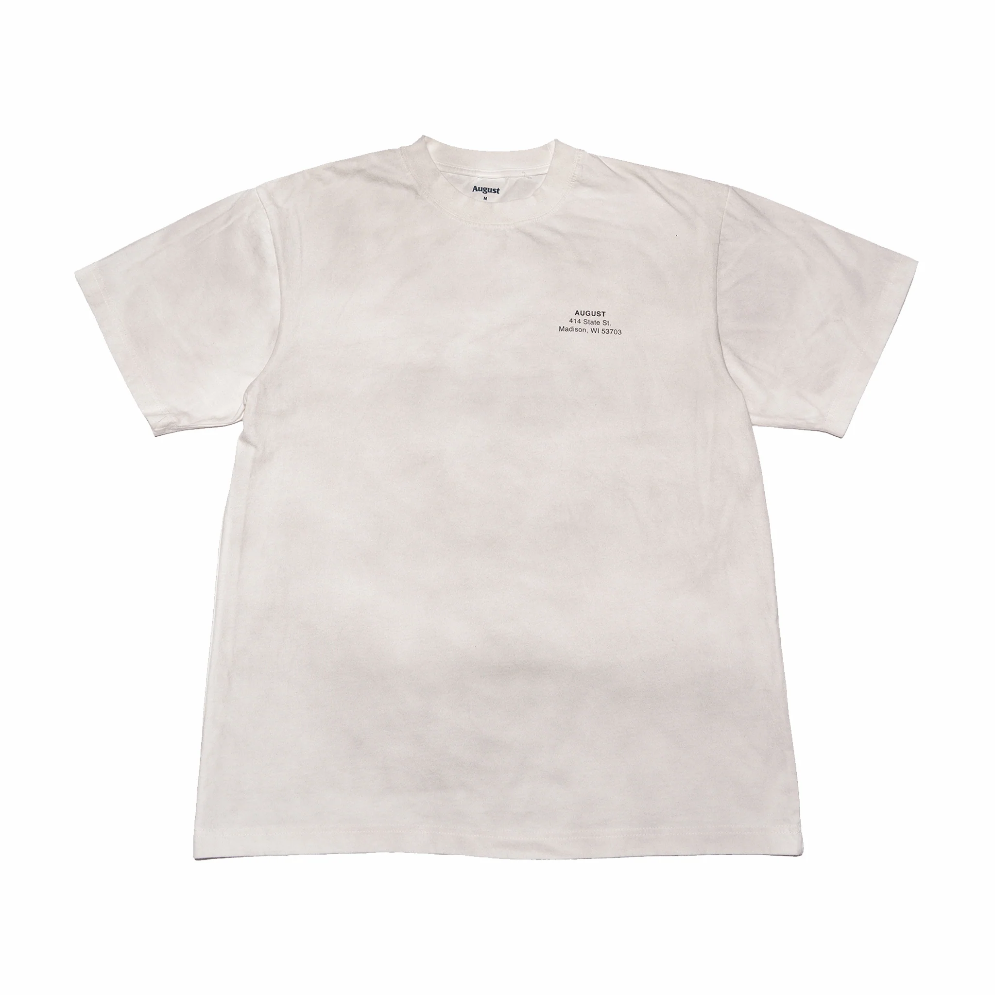 August "Violet" 7.5oz Heavyweight T-Shirt (Dirty White) - Image 2
