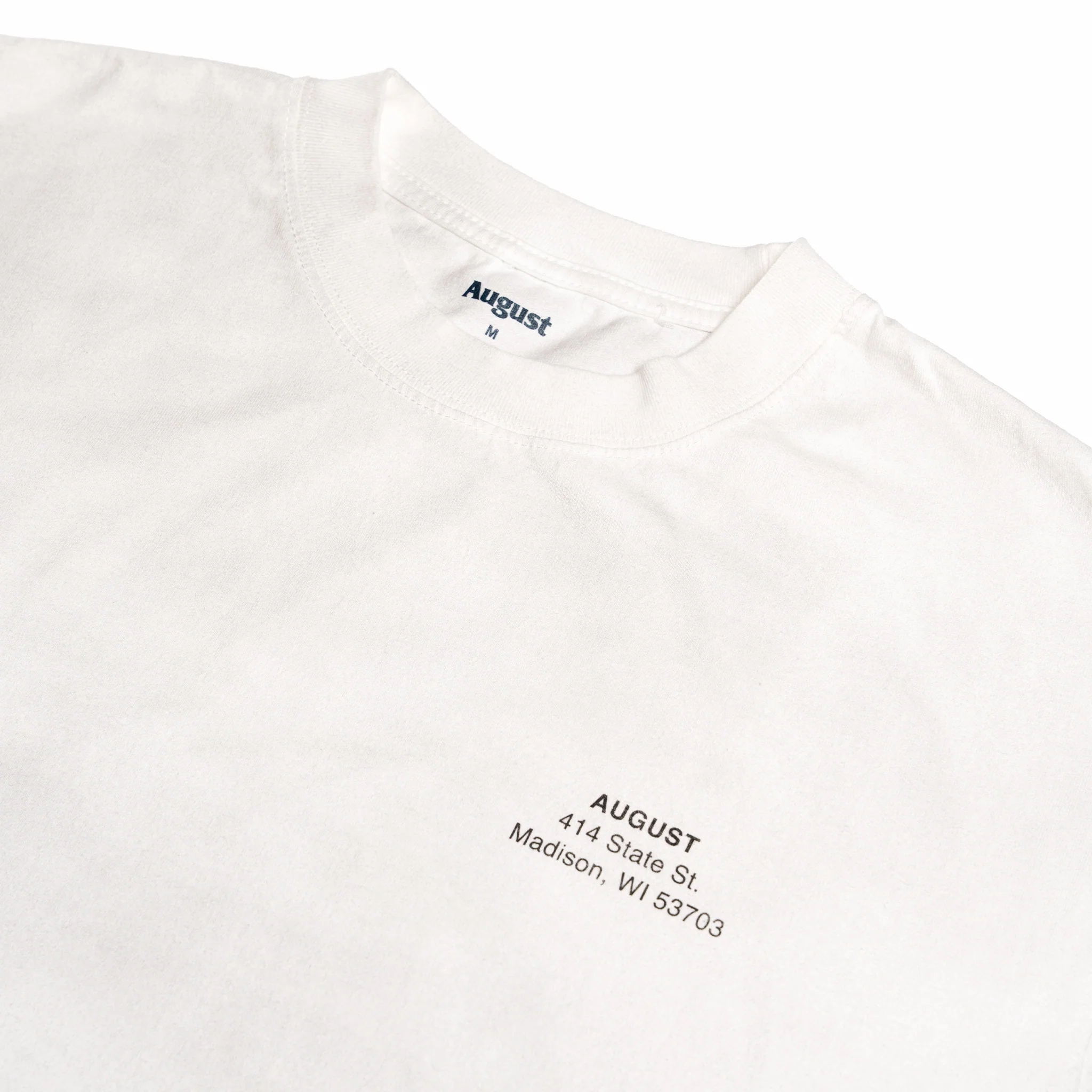 August "Violet" 7.5oz Heavyweight T-Shirt (Dirty White) - Image 4