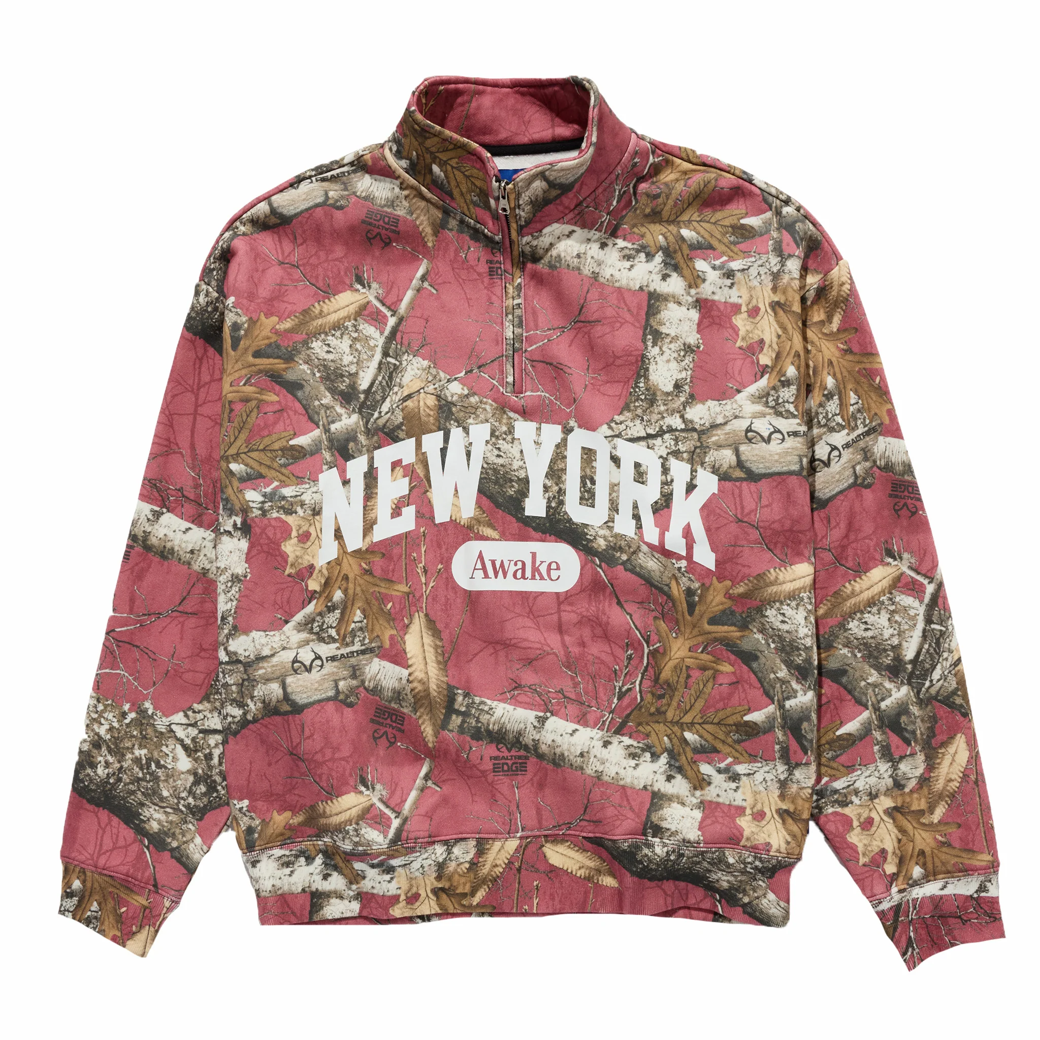 Awake NY New York Arch 1/4 Zip (Merlot)