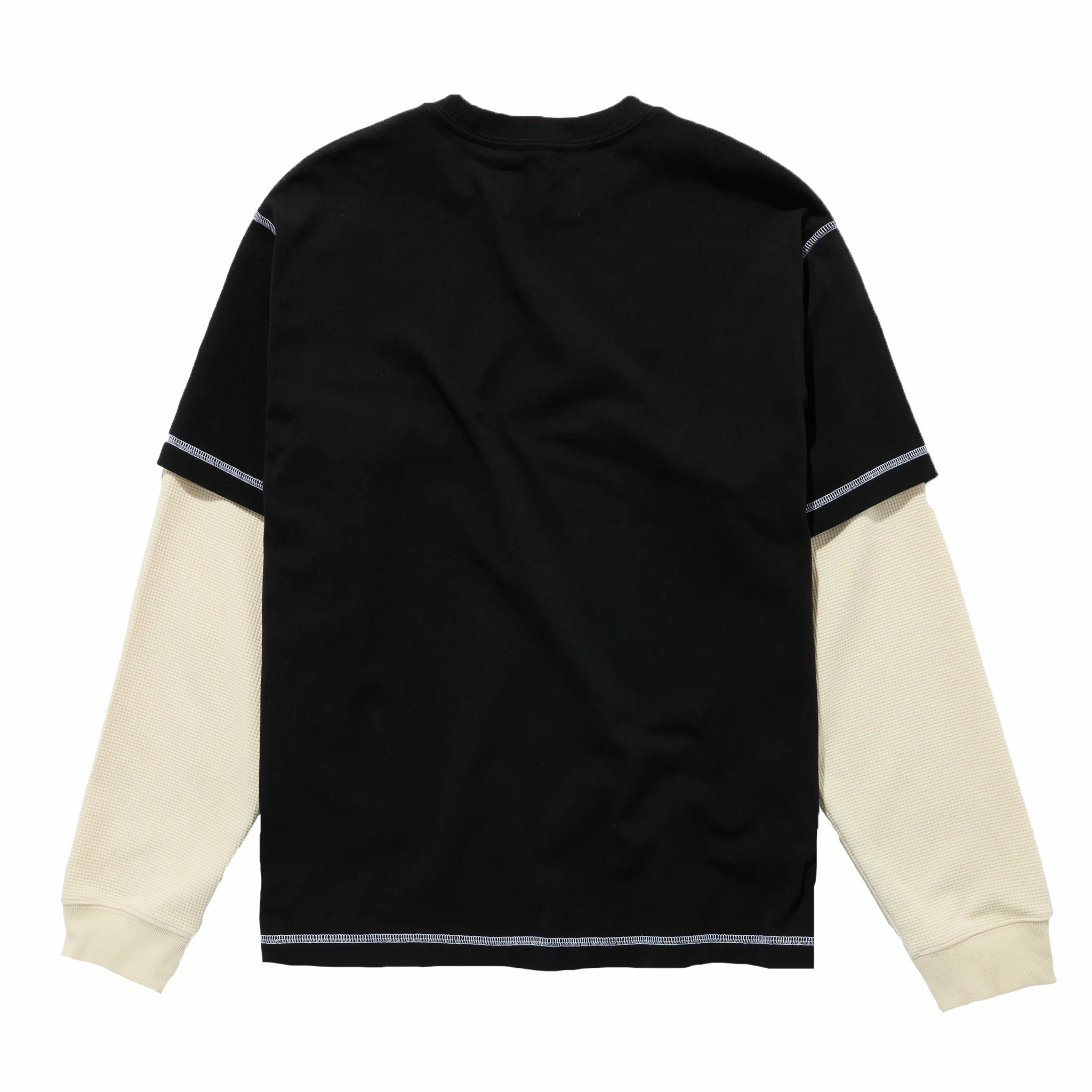 Awake NY Waffle Longsleeve Shirt (Black) - Image 2
