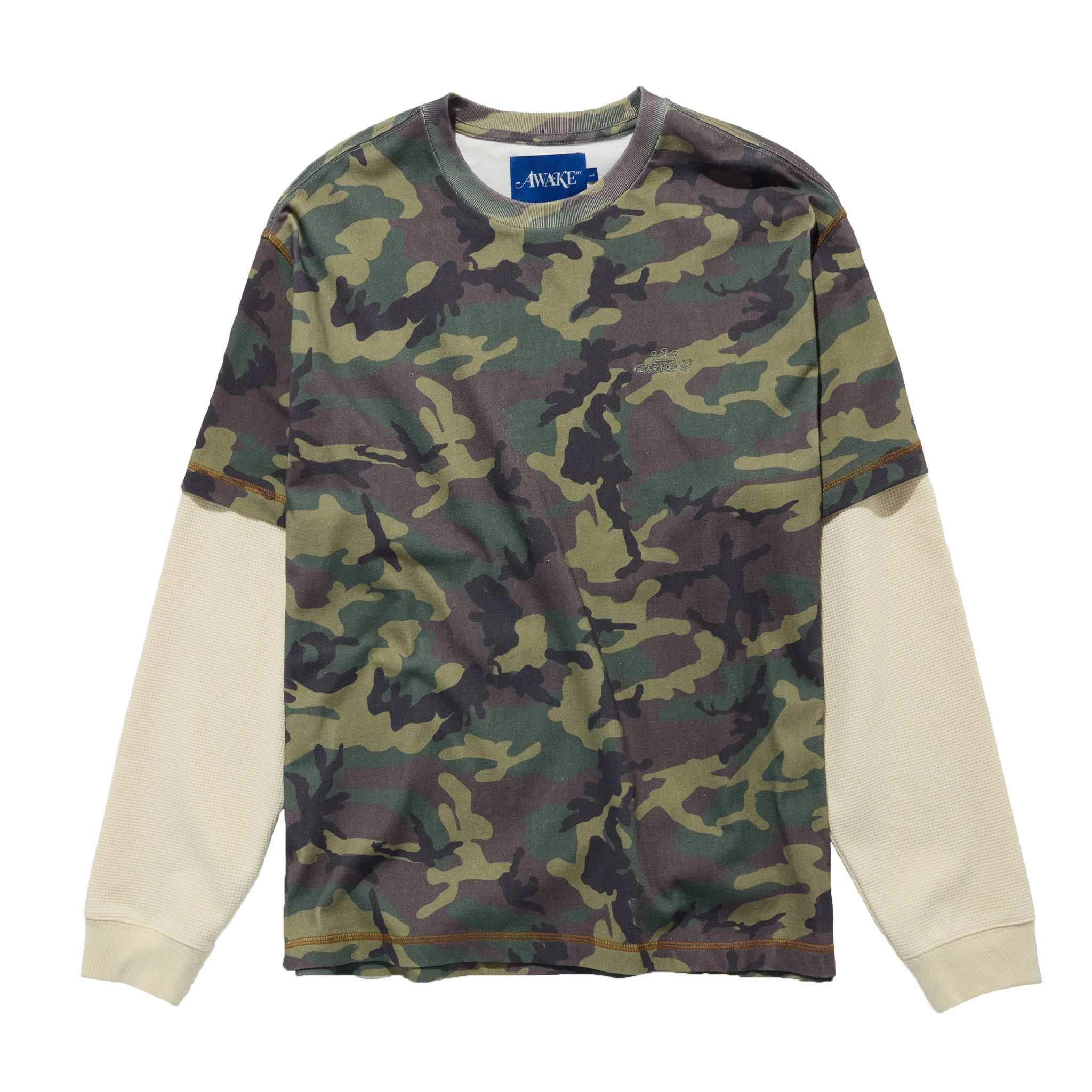 Awake NY Waffle Longsleeve Shirt (Camo) - Image 2