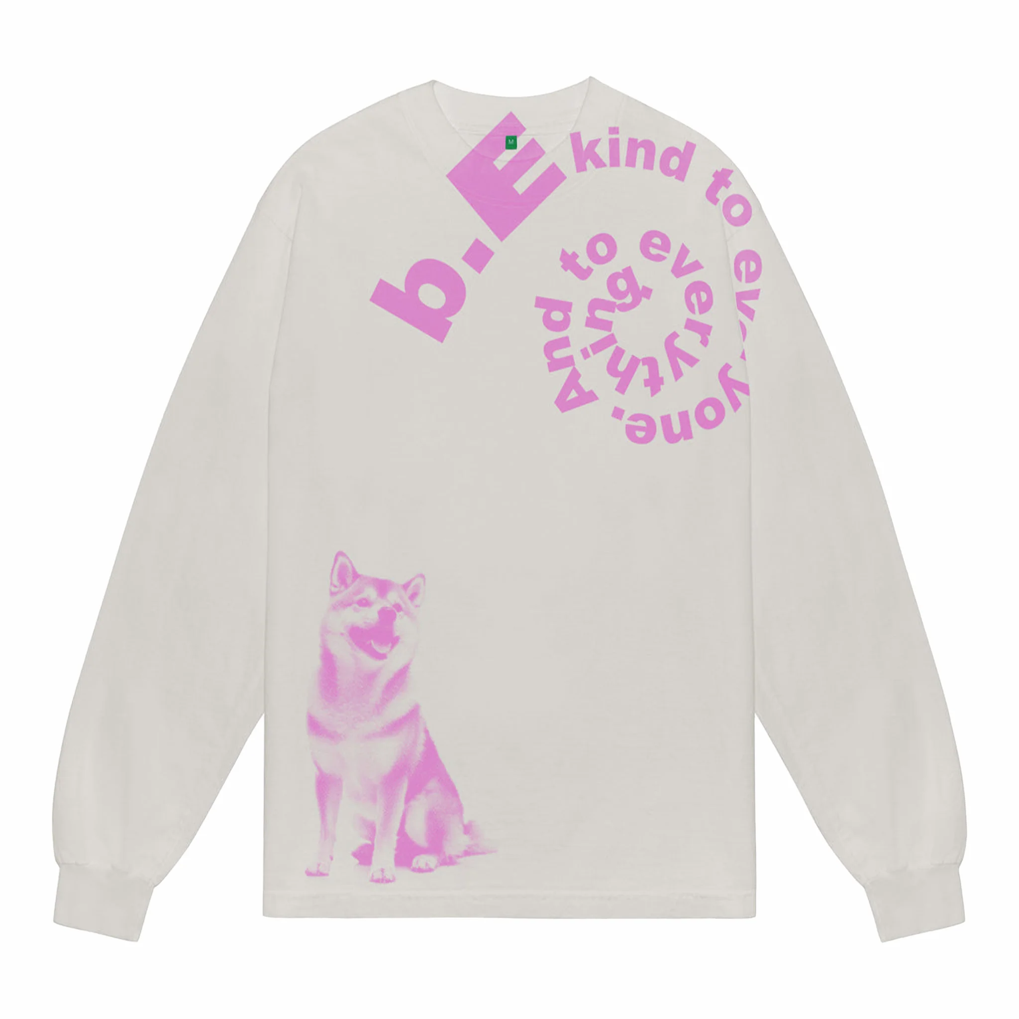 b.Eautiful Shiba Long Sleeve T-Shirt (Cement) - Image 2