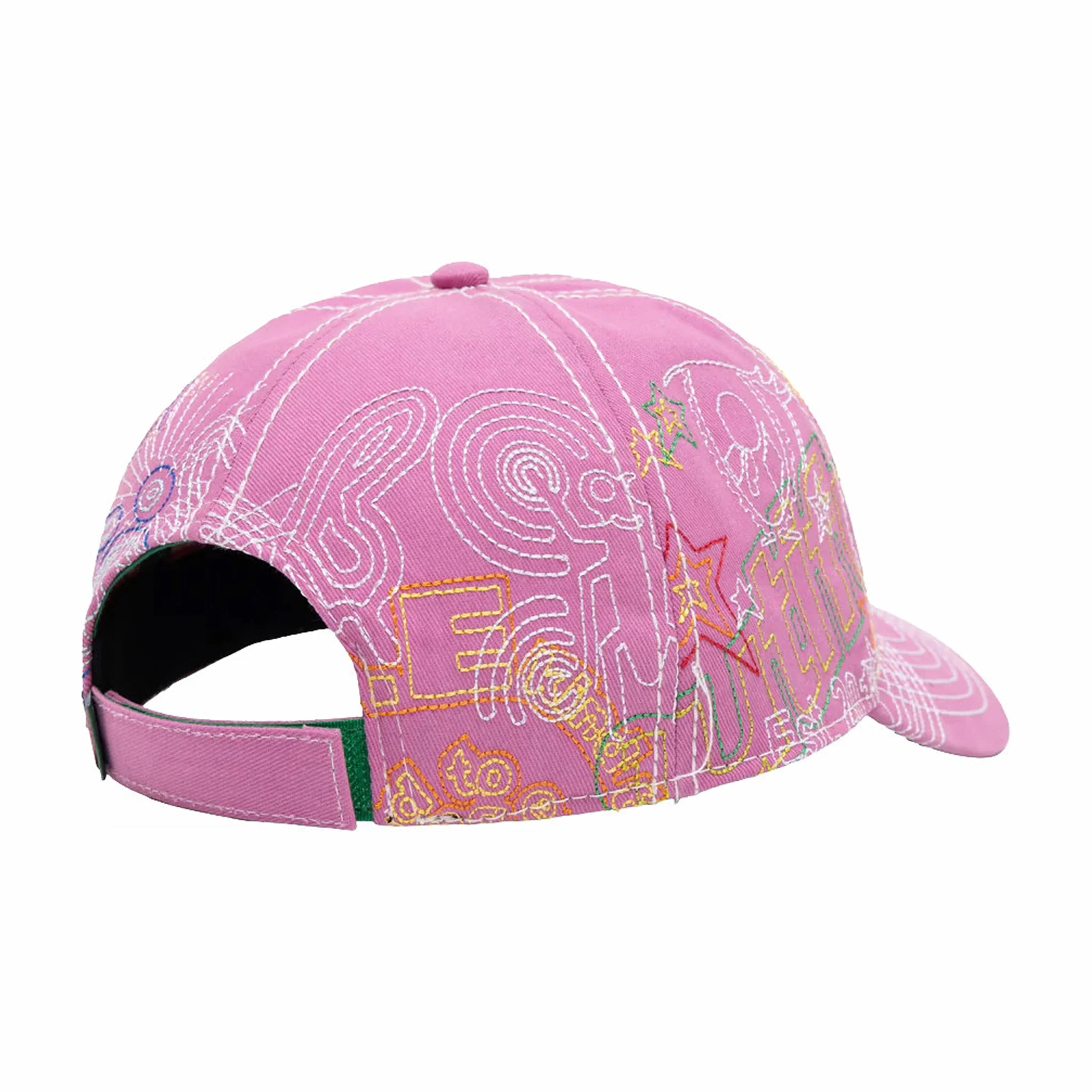 B.Eautiful Stitch Mania 6 Panel Hat (Off Pink/Multi) - Image 3