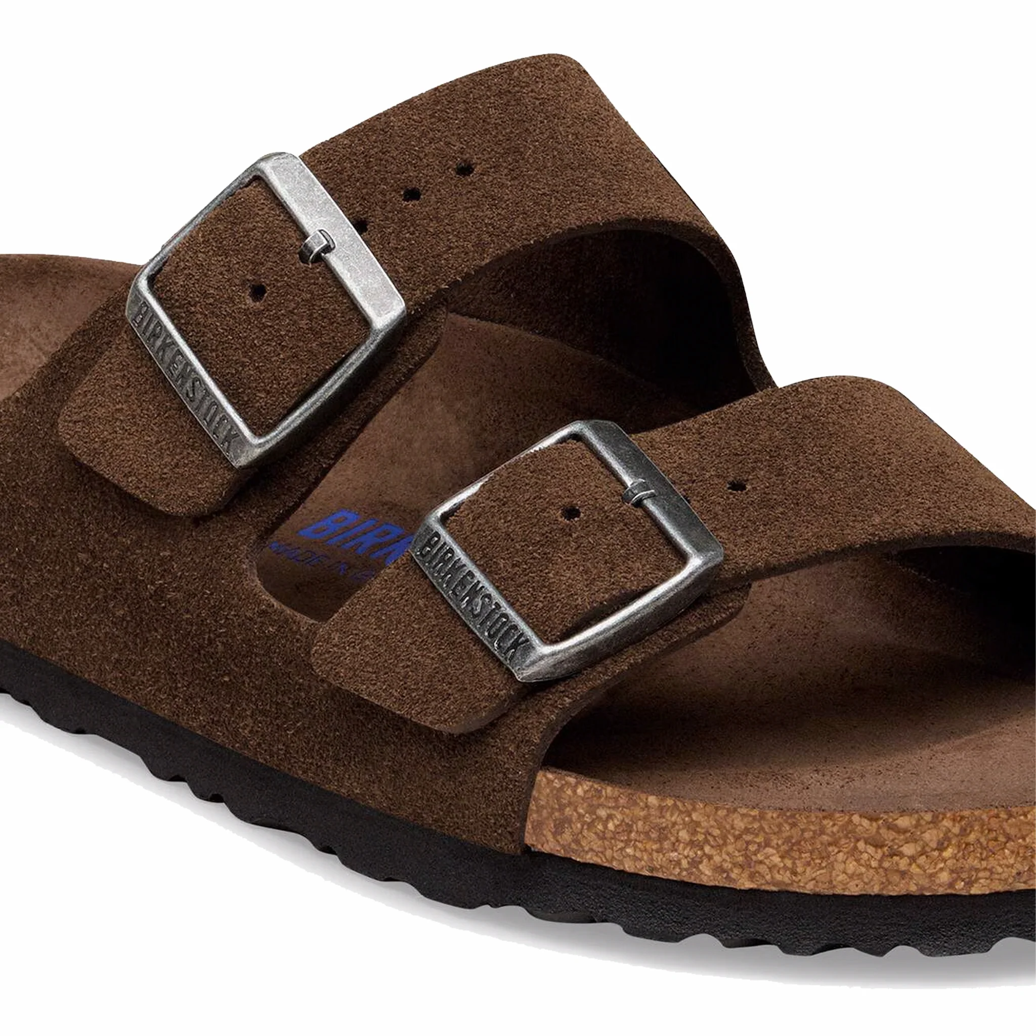 Birkenstock Men's Arizona Soft Footbed Suede Leather - Regular (Carafe Tonal FB) - Image 3