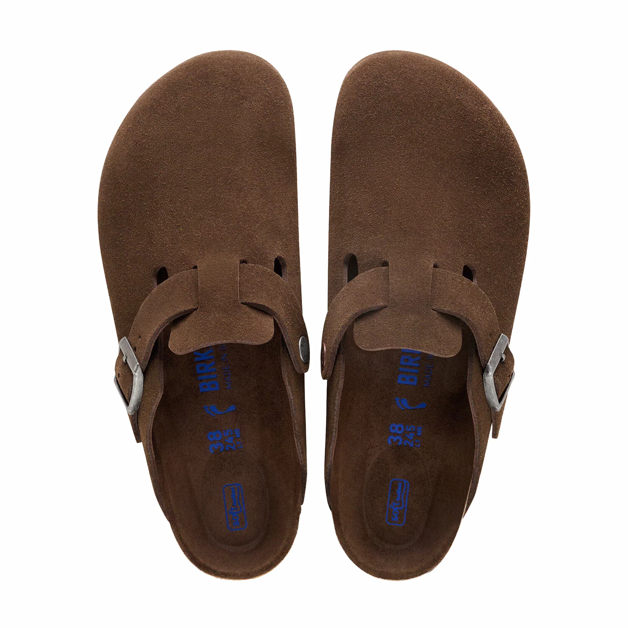 Birkenstock Men's Boston Soft Footbed Suede Leather - Regular (Carafe Tonal FB) - Image 3