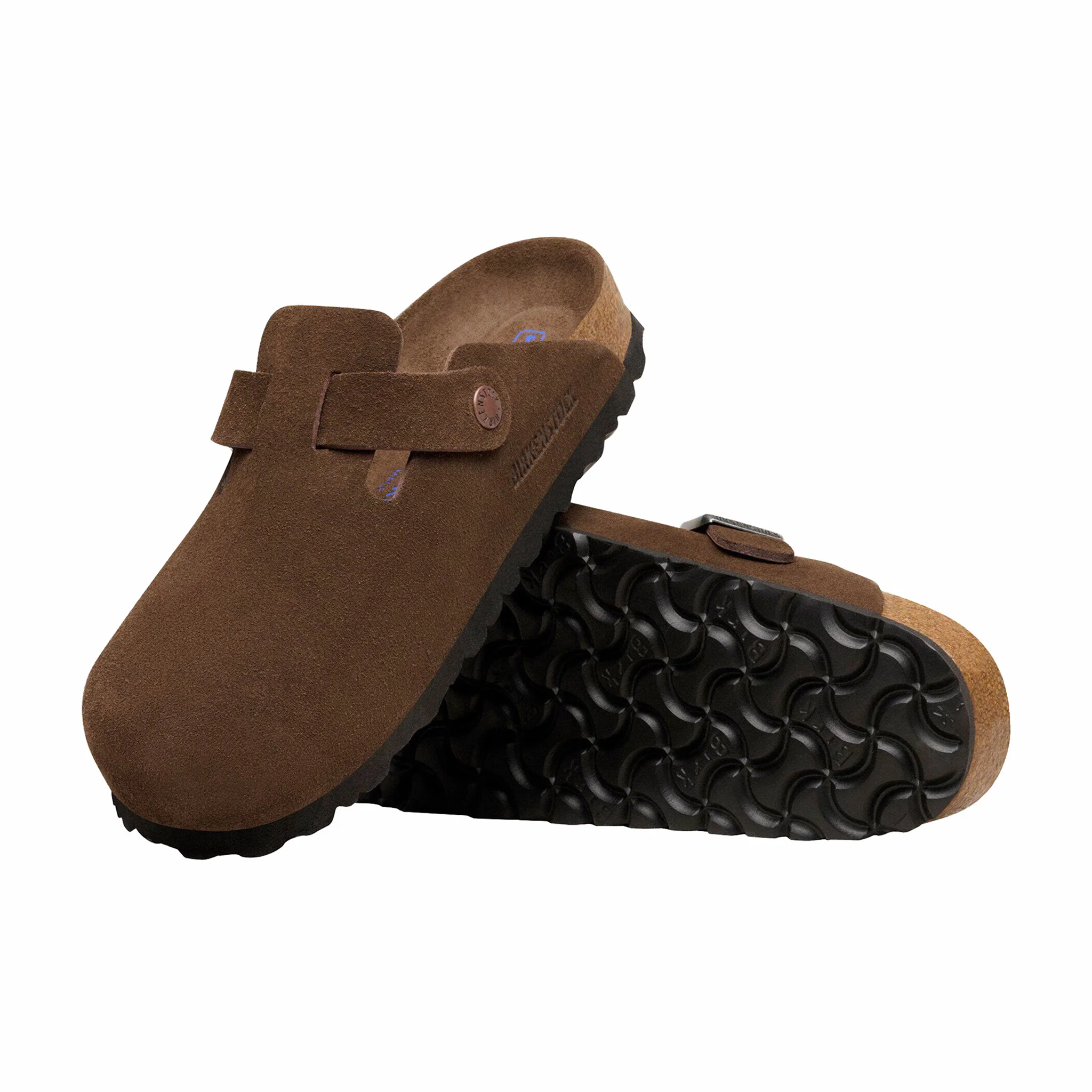 Birkenstock Men's Boston Soft Footbed Suede Leather - Regular (Carafe Tonal FB) - Image 4