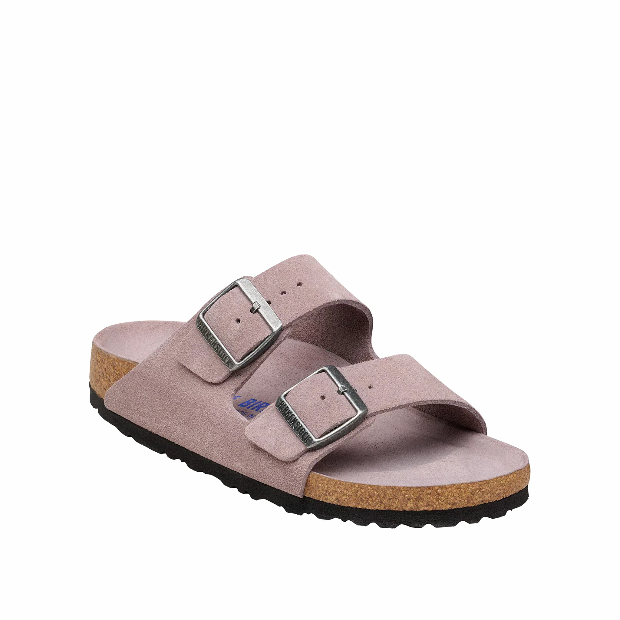 Birkenstock Women's Arizona Soft Footbed Suede Leather - Regular (Faded Purple Tonal FB) - Image 2