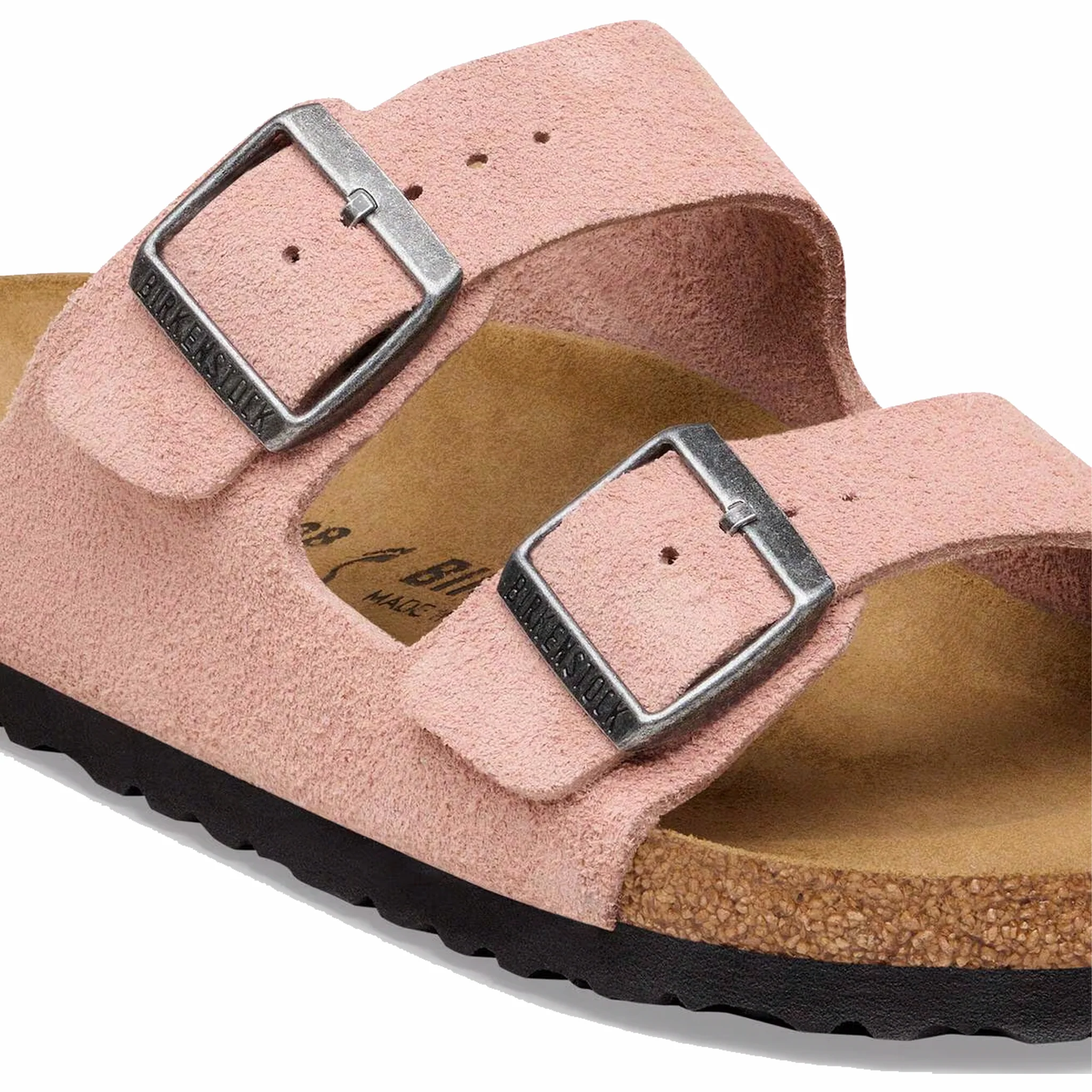 Birkenstock Women's Arizona Suede Leather - Regular (Pink Clay) - Image 5