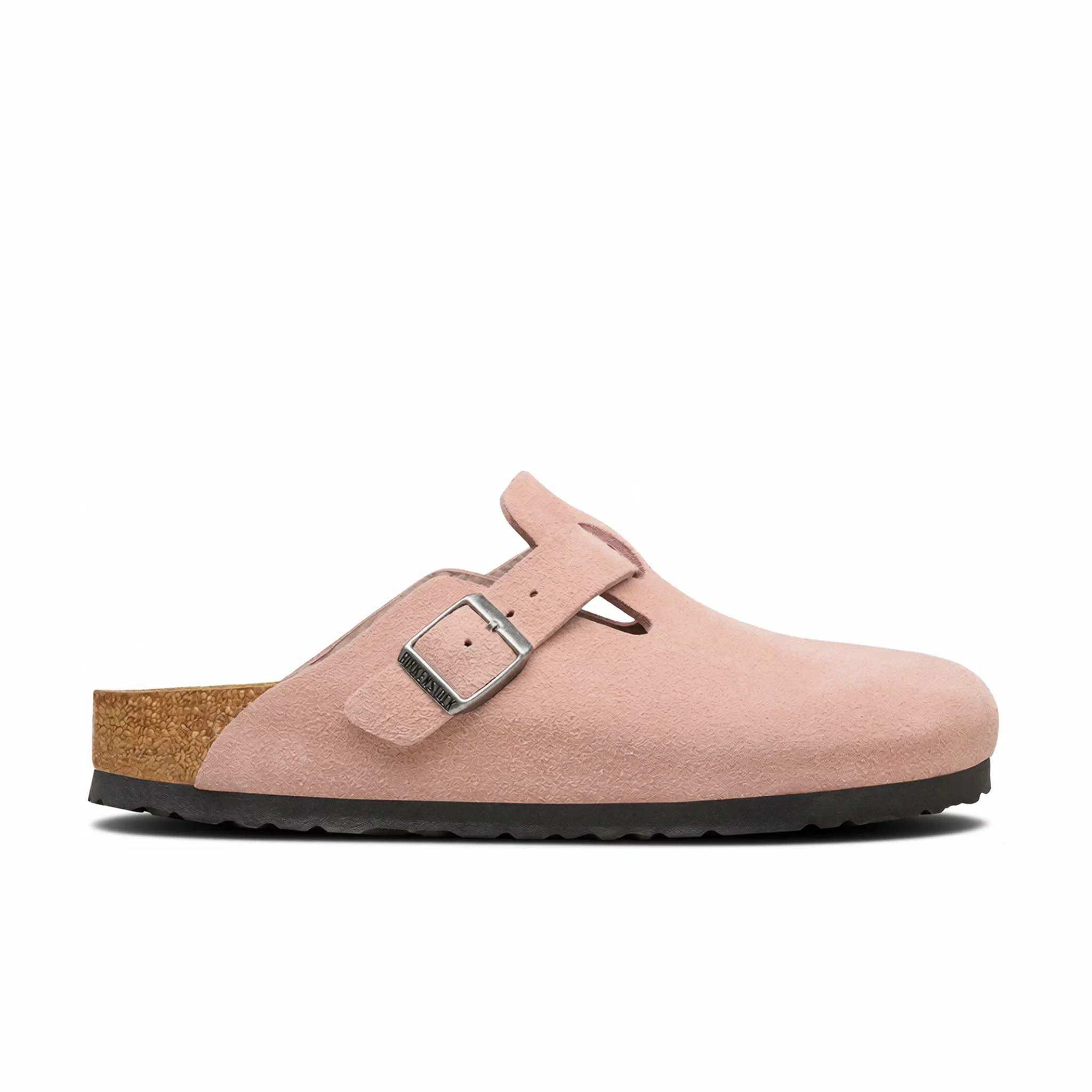 Birkenstock Women's Boston Suede Leather - Narrow (Pink Clay)