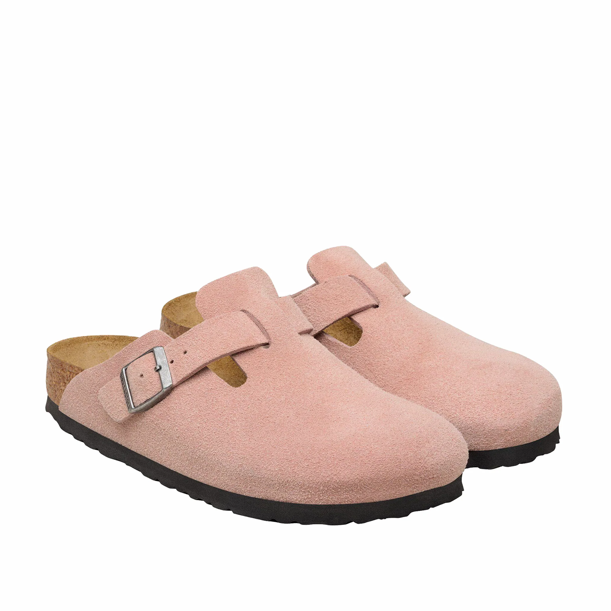 Birkenstock Women's Boston Suede Leather - Narrow (Pink Clay) - Image 2