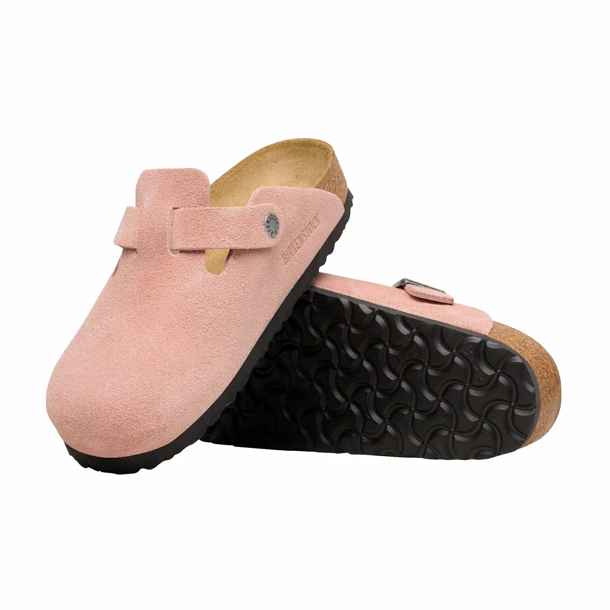 Birkenstock Women's Boston Suede Leather - Narrow (Pink Clay) - Image 4