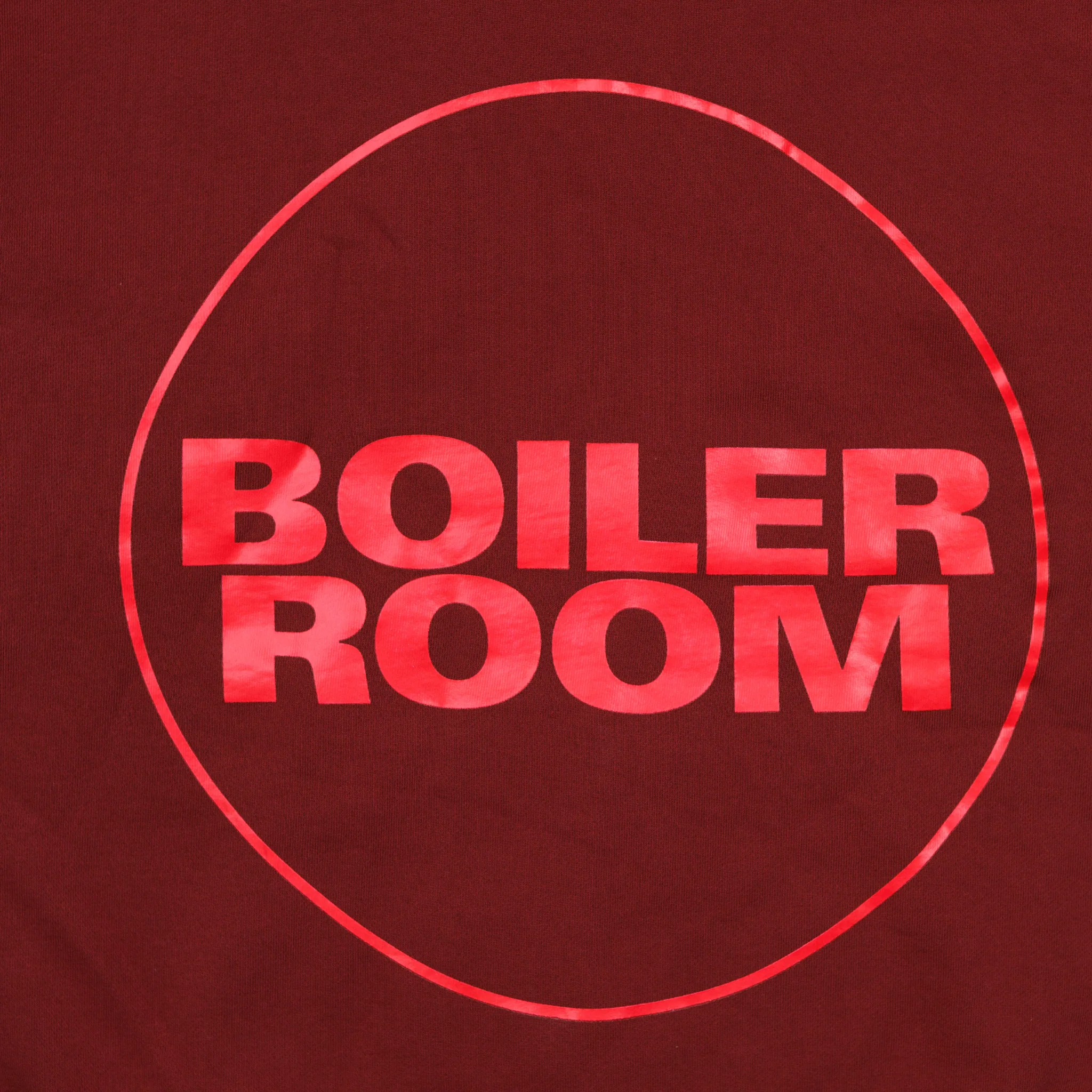Boiler Room Core Logo Garment Dyed Hoodie (Oxblood) - Image 3