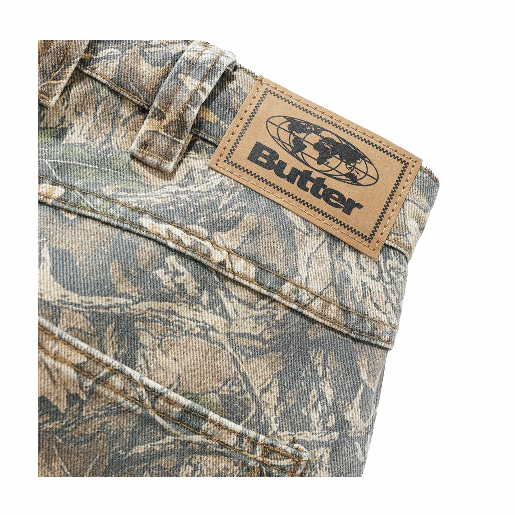Butter Goods Carpenter Denim Jeans (Forest Camo) - Image 2