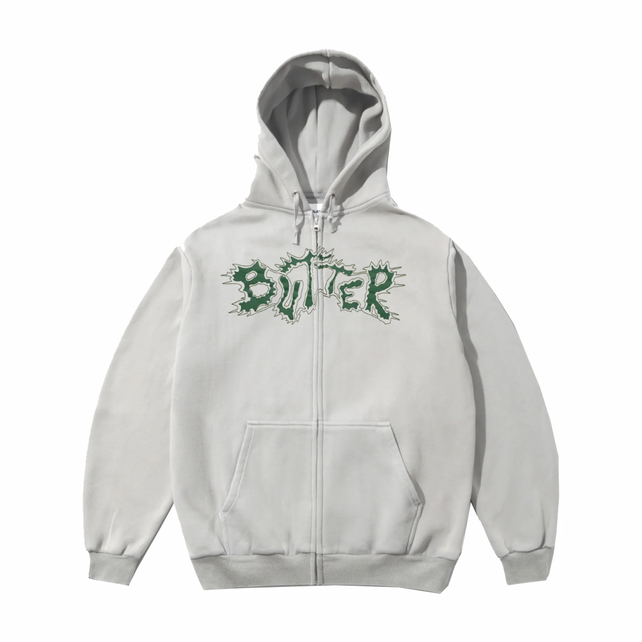 Butter Goods Eruption Zip-Thru Hoodie (Grey)