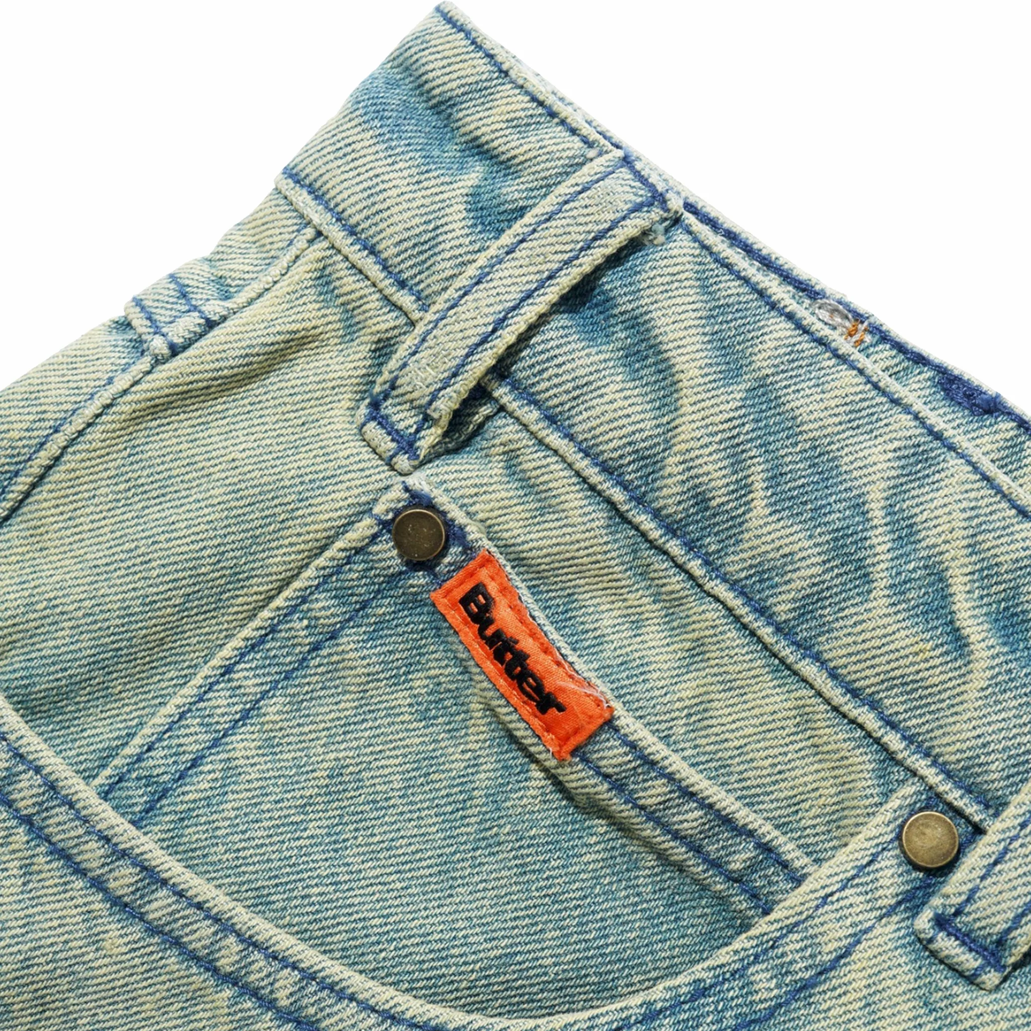 Butter Goods Relaxed Denim Jeans (Sunfade Blue) - Image 3
