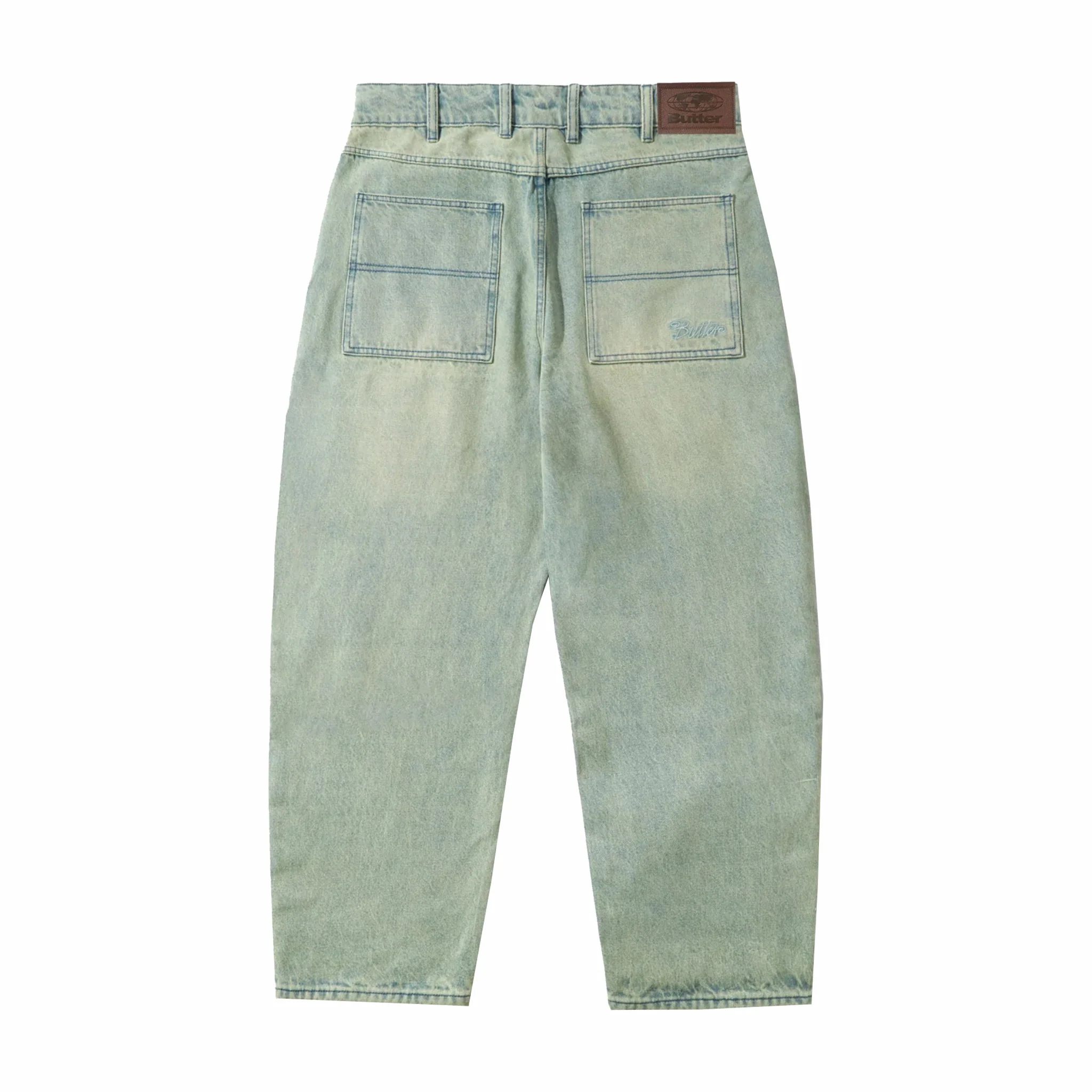 Butter Goods Trim Denim Jeans (Sunfade Blue) - Image 2