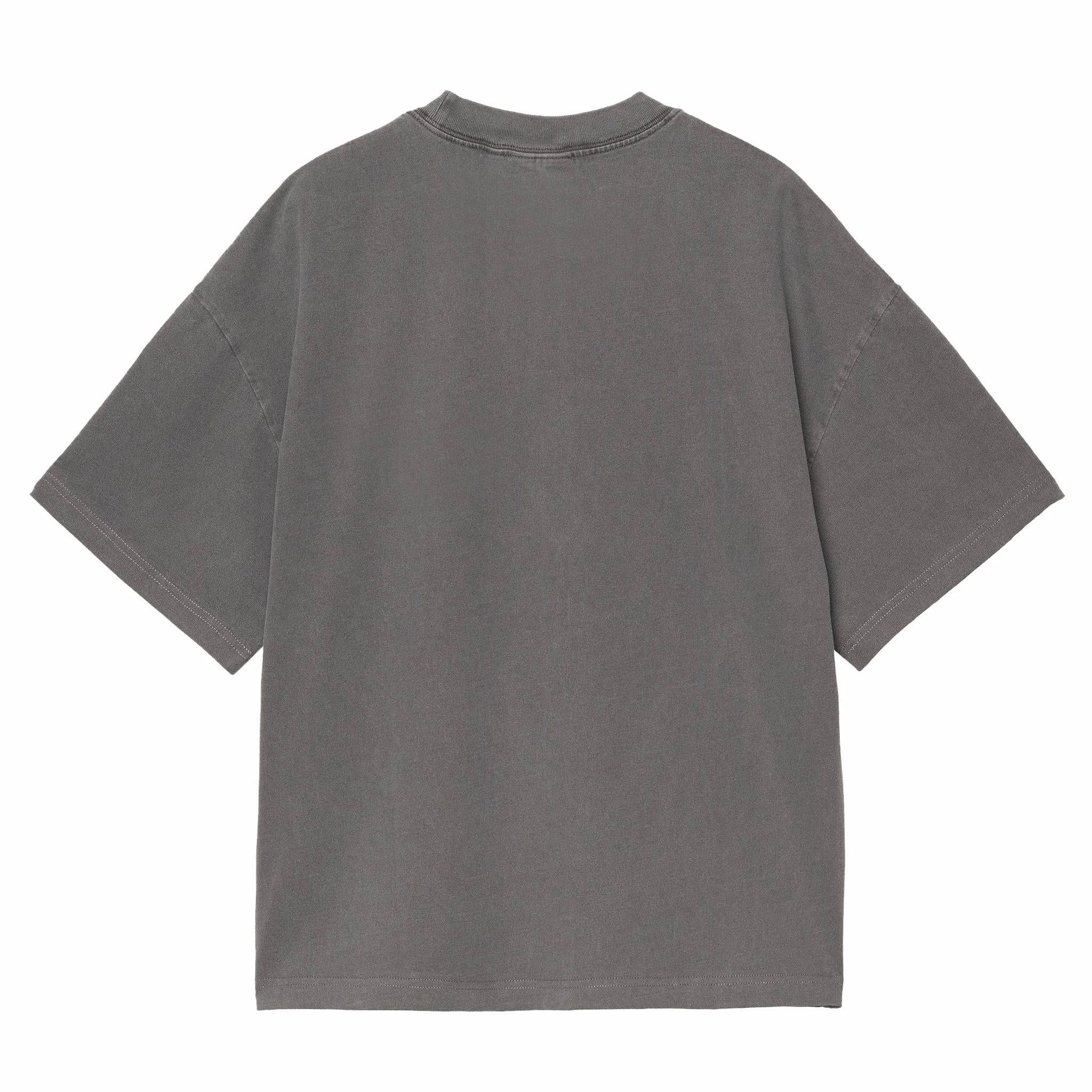 Carhartt WIP Benton T-Shirt - Garment Dyed (Graphite) - Image 2