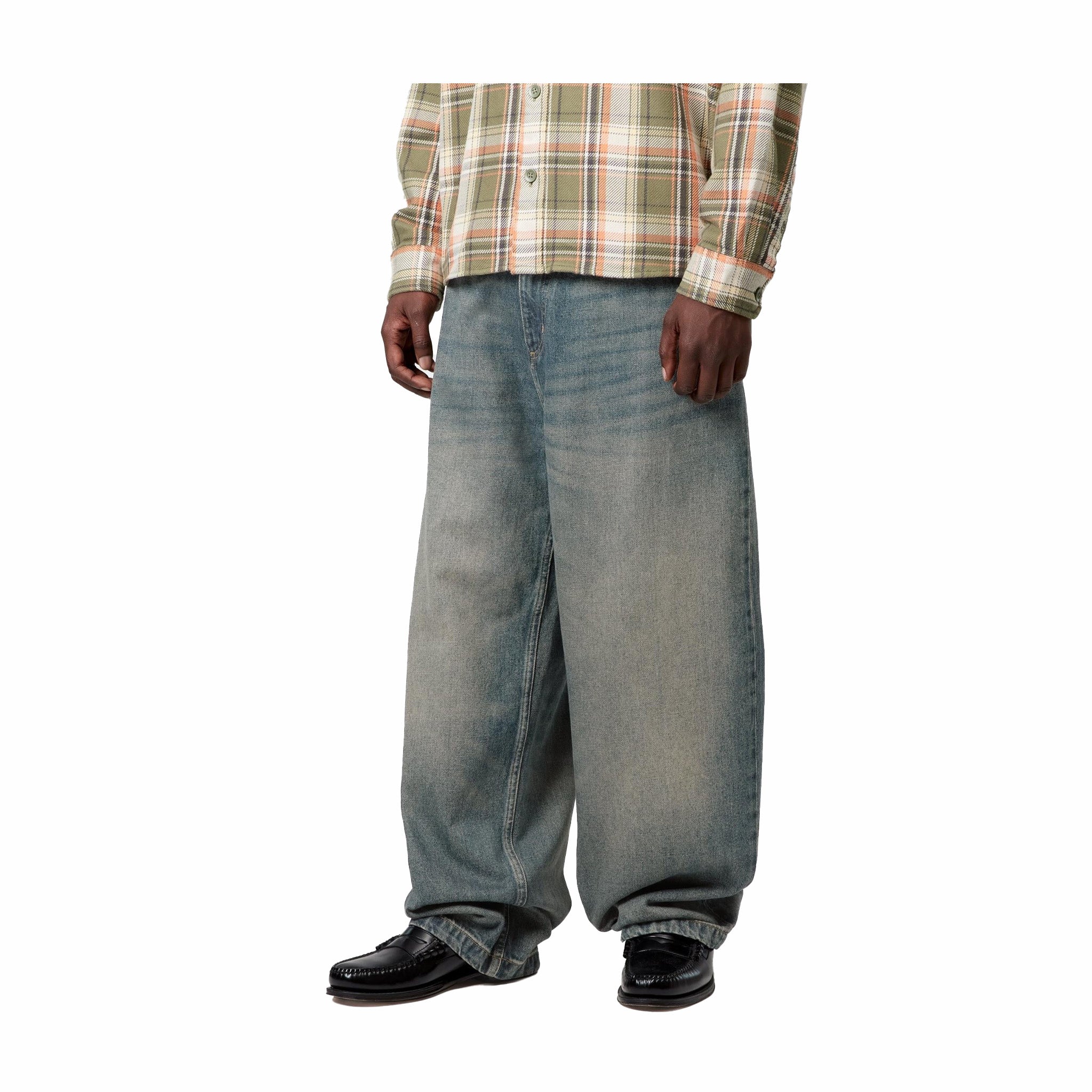 Carhartt WIP Brandon Pant - Worn Used Wash (Blue) - Image 3
