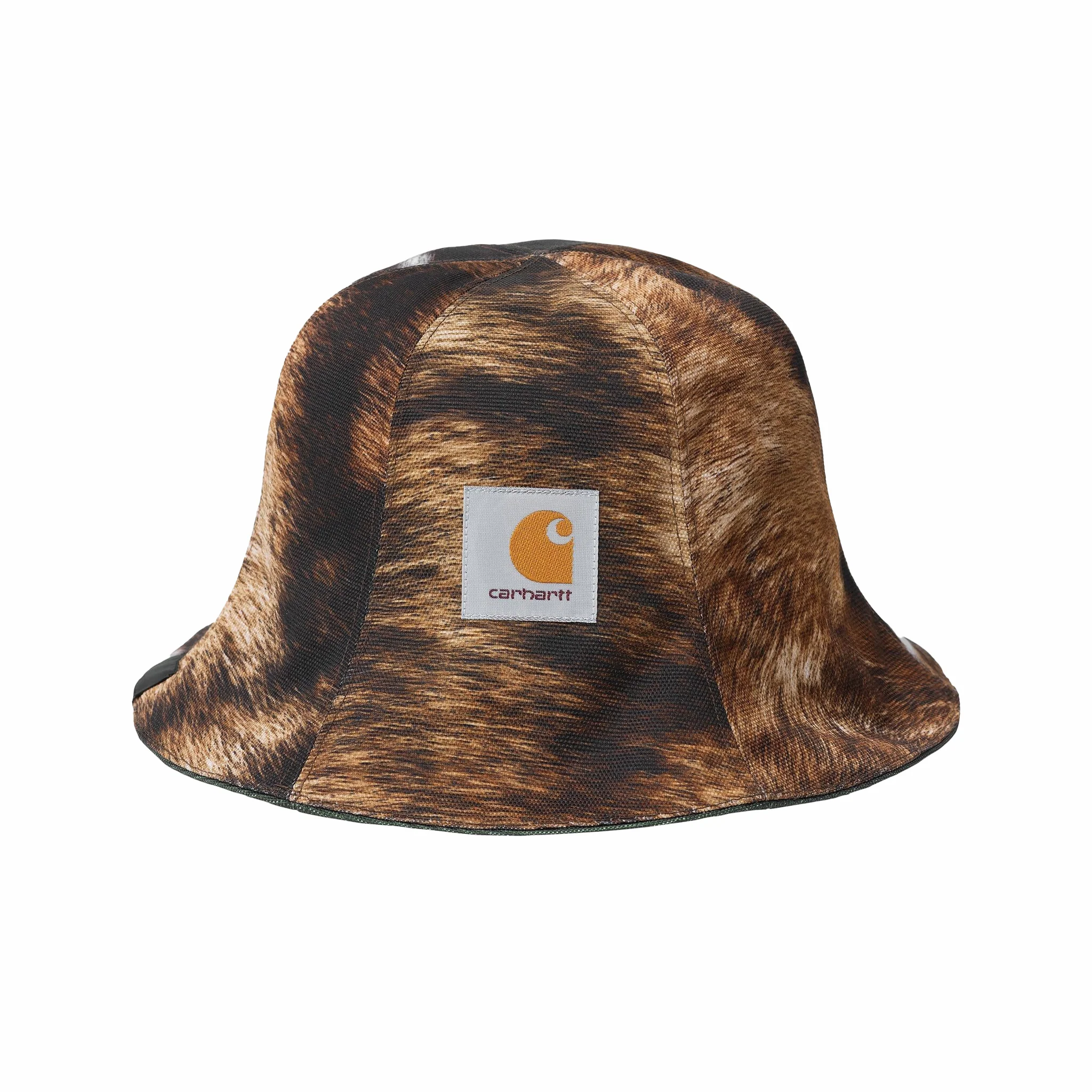Carhartt WIP Cordura Sauna Hat (Olive/Wild Dog Print) - Image 2
